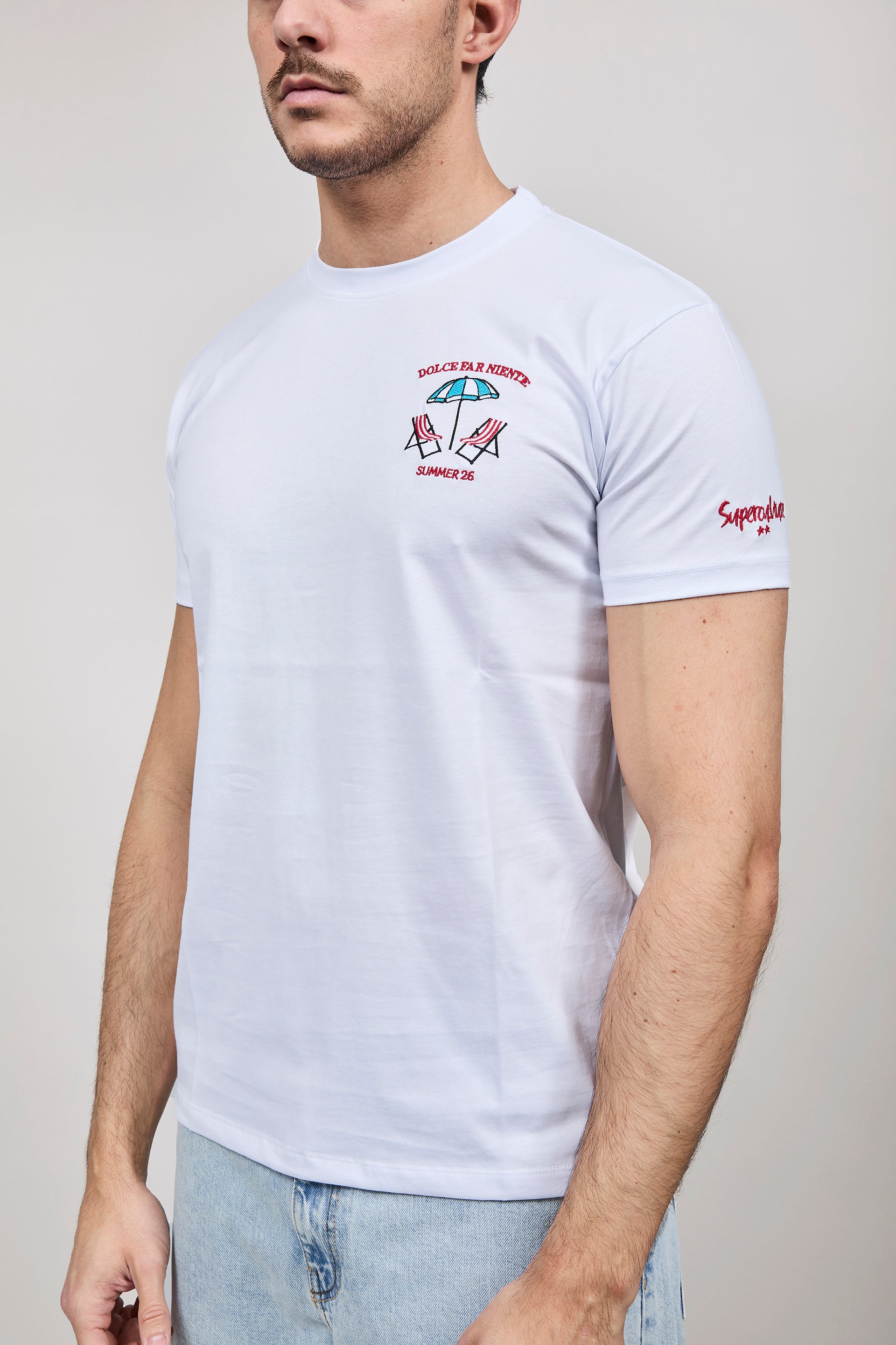 T-shirt Superculture Bianca A1823