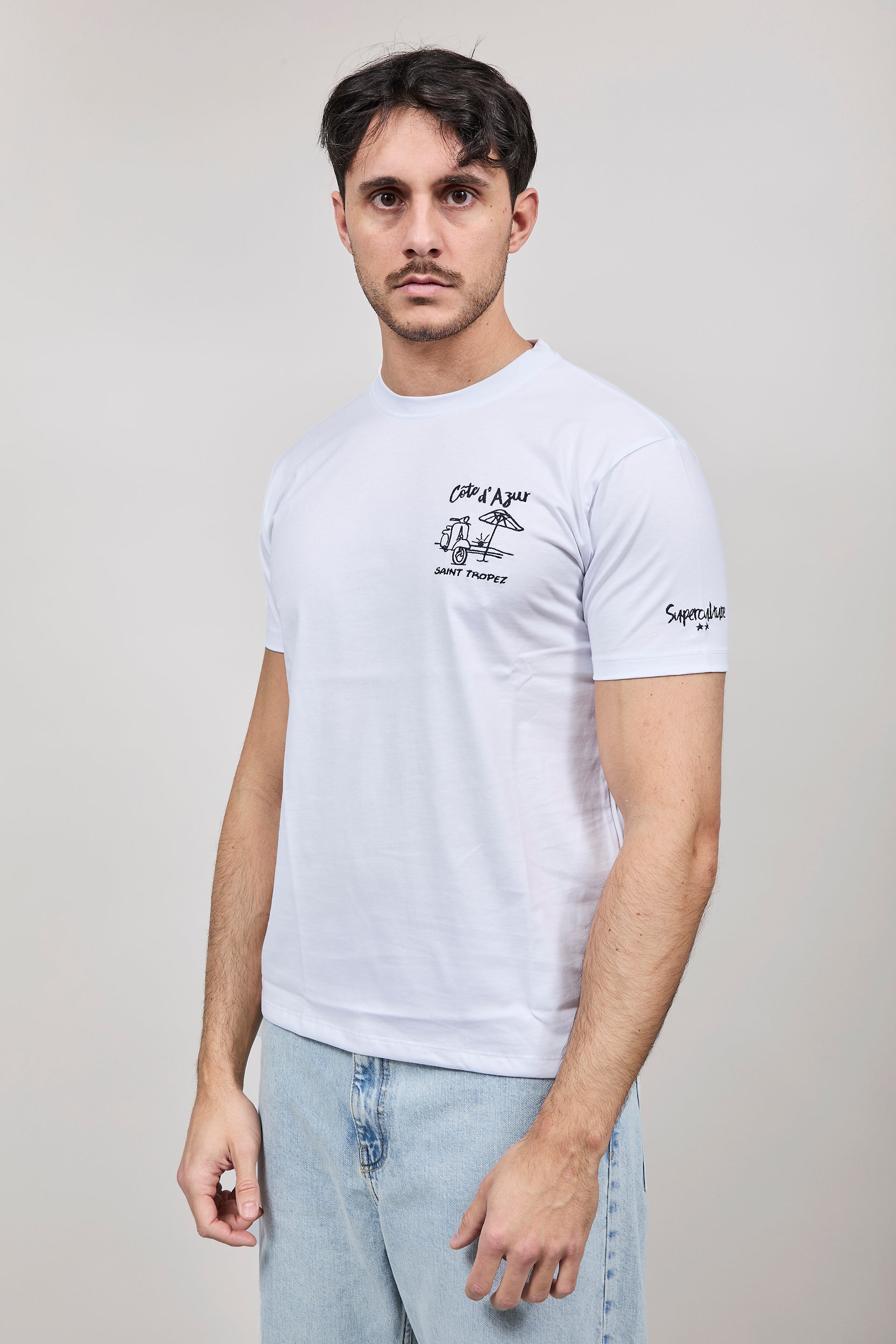 T-shirt Superculture Bianca A1825