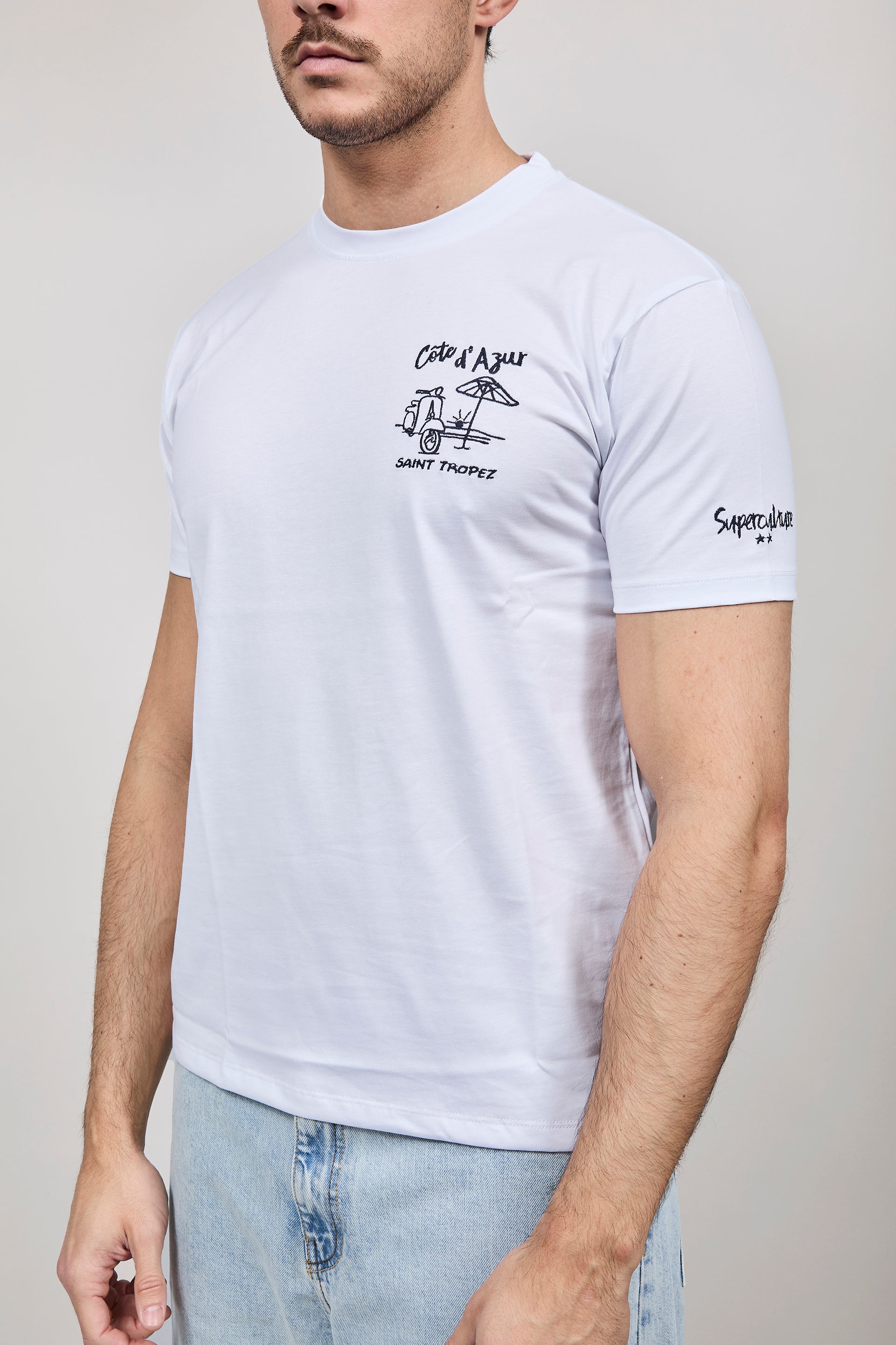 T-shirt Superculture Bianca A1825