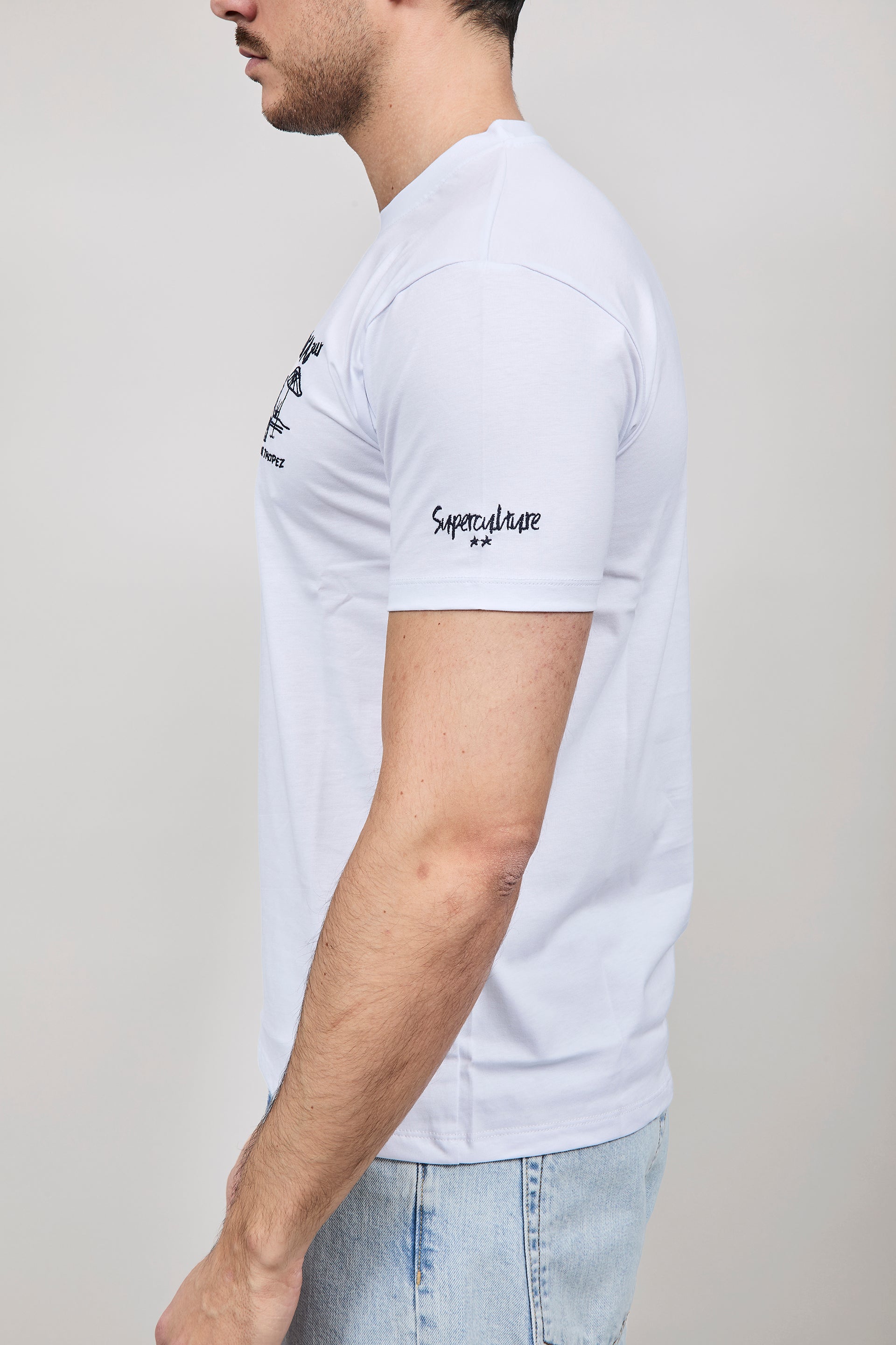 T-shirt Superculture Bianca A1825