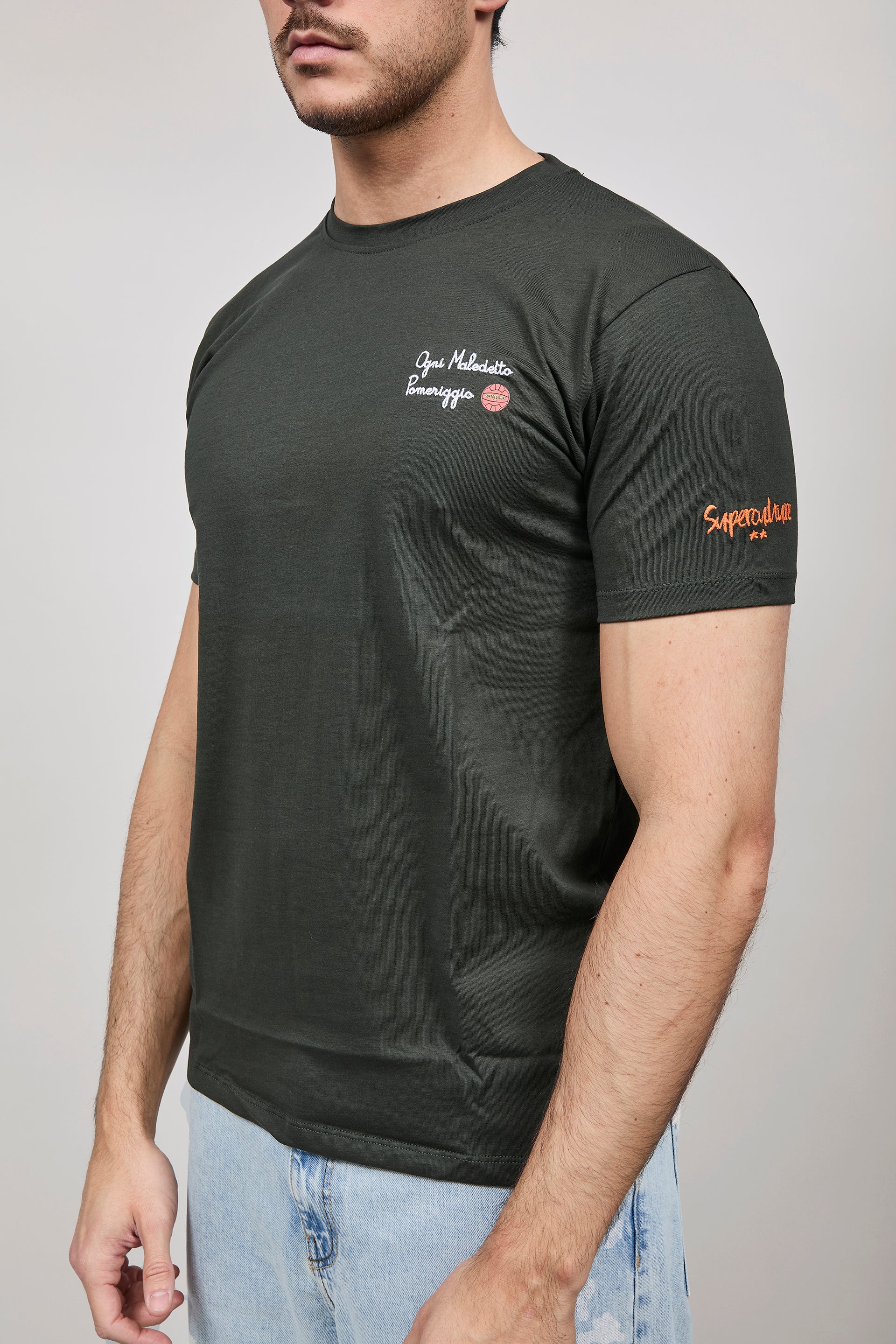 T-shirt Superculture Verde Militare A1907
