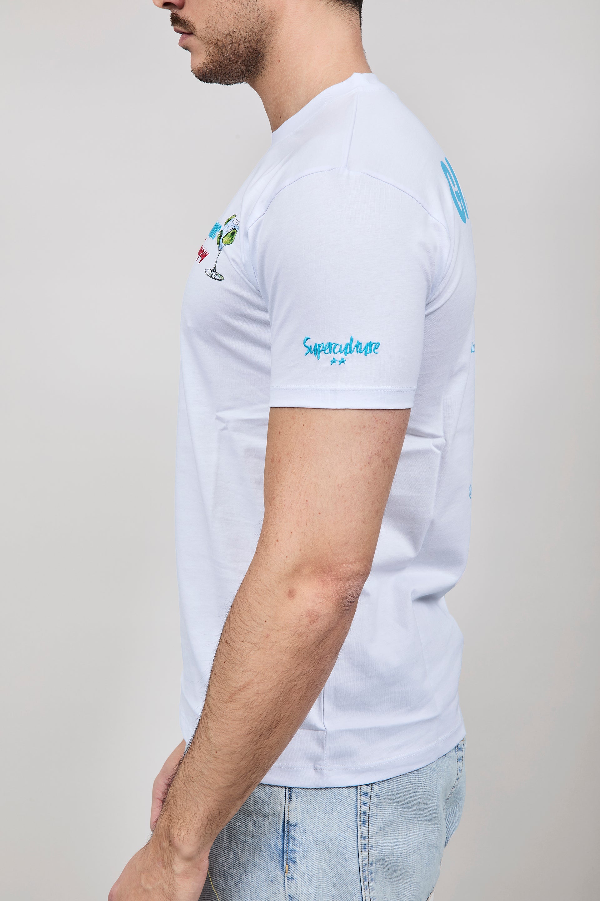 T-shirt Superculture Bianca A1905
