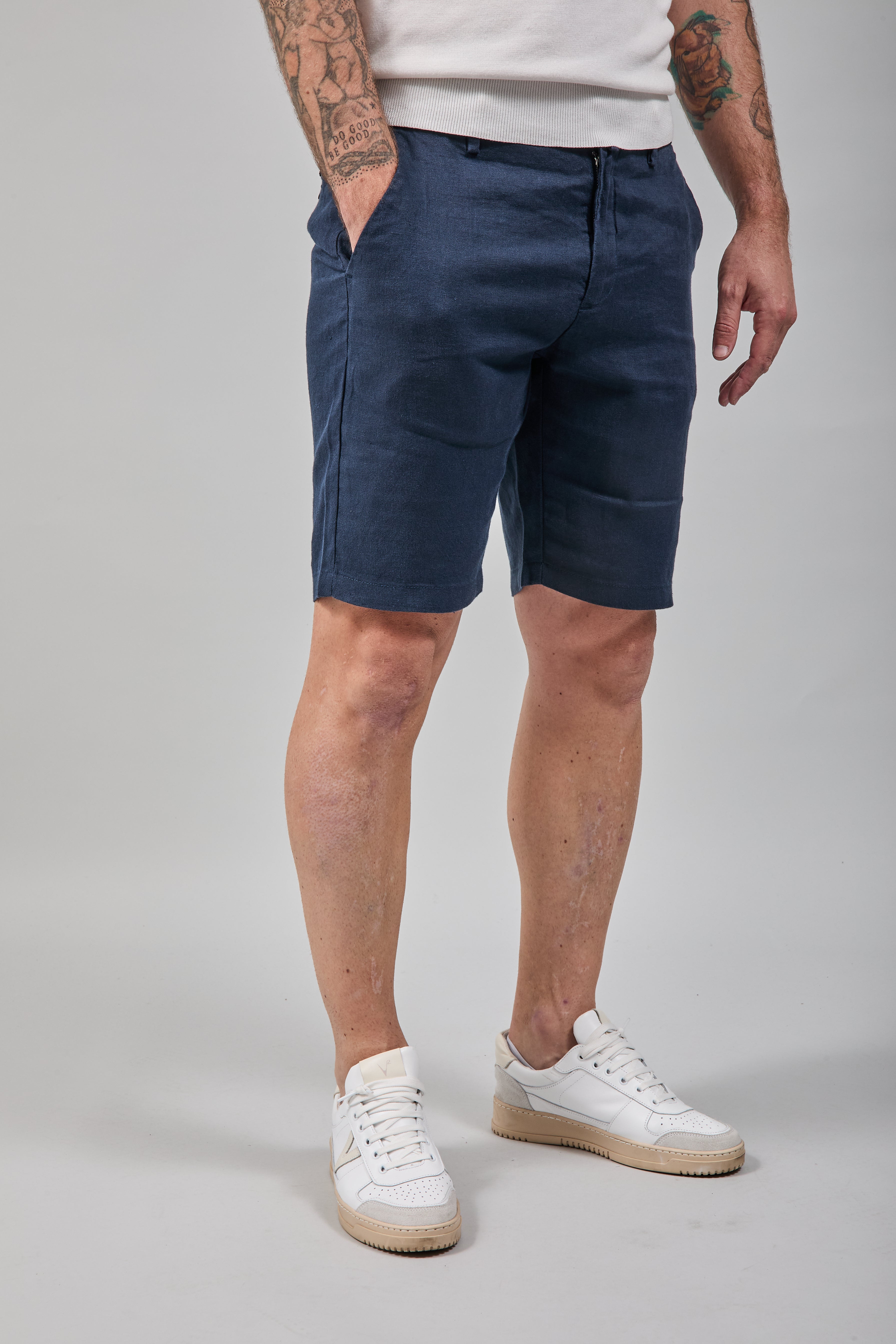 Bermuda Berna Lino Blu 239