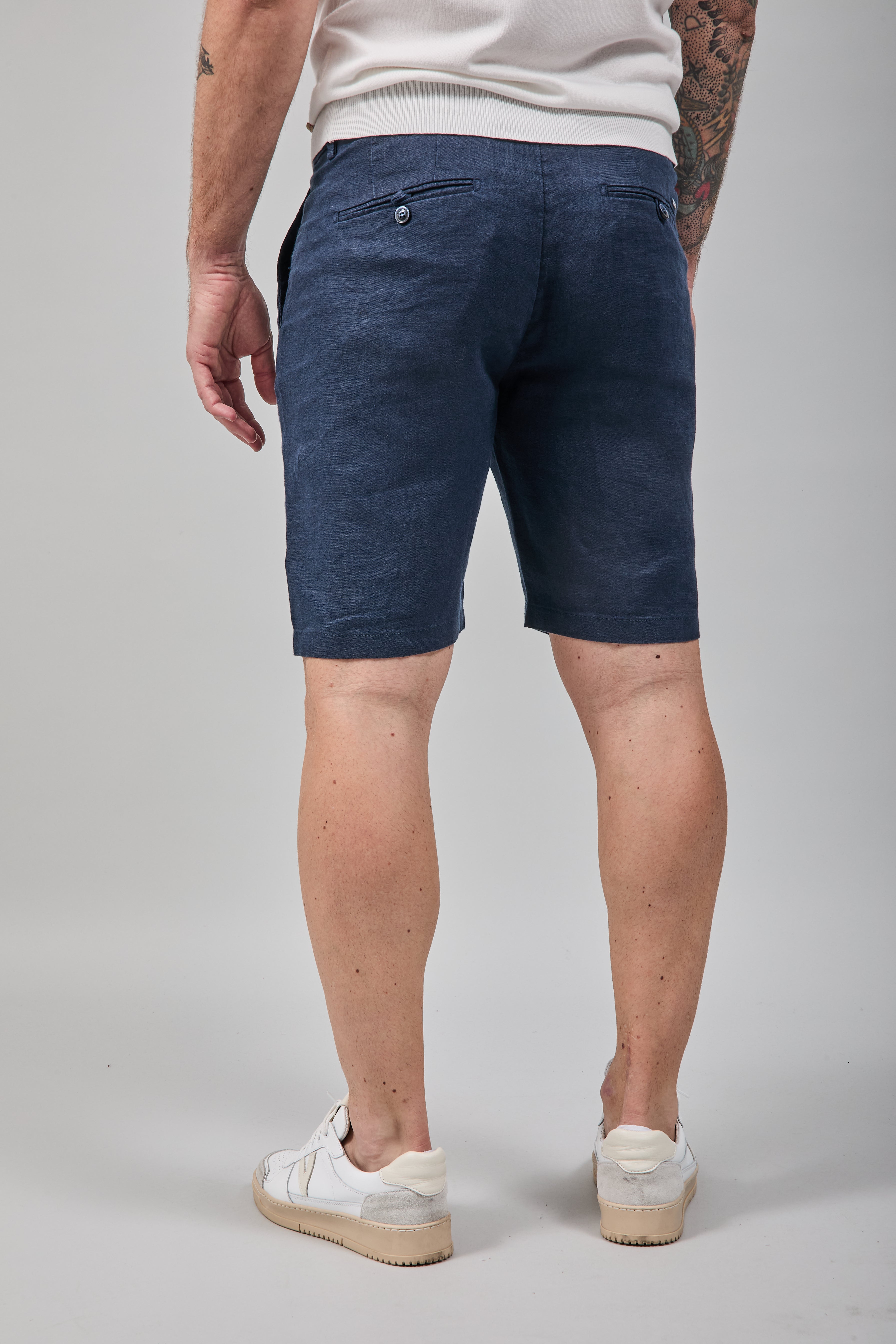 Bermuda Berna Lino Blu 239