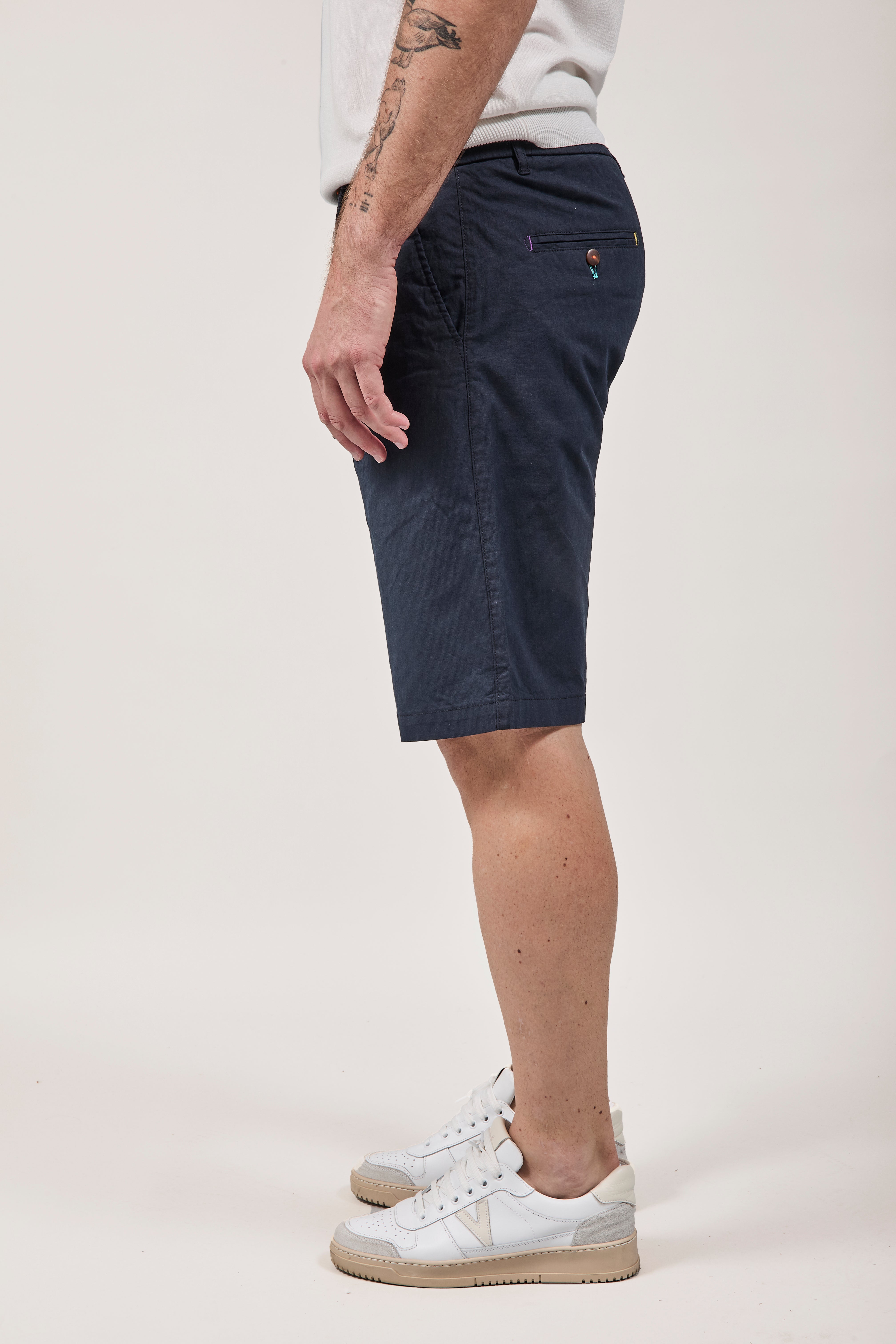 Bermuda Berna Lino Blu 239