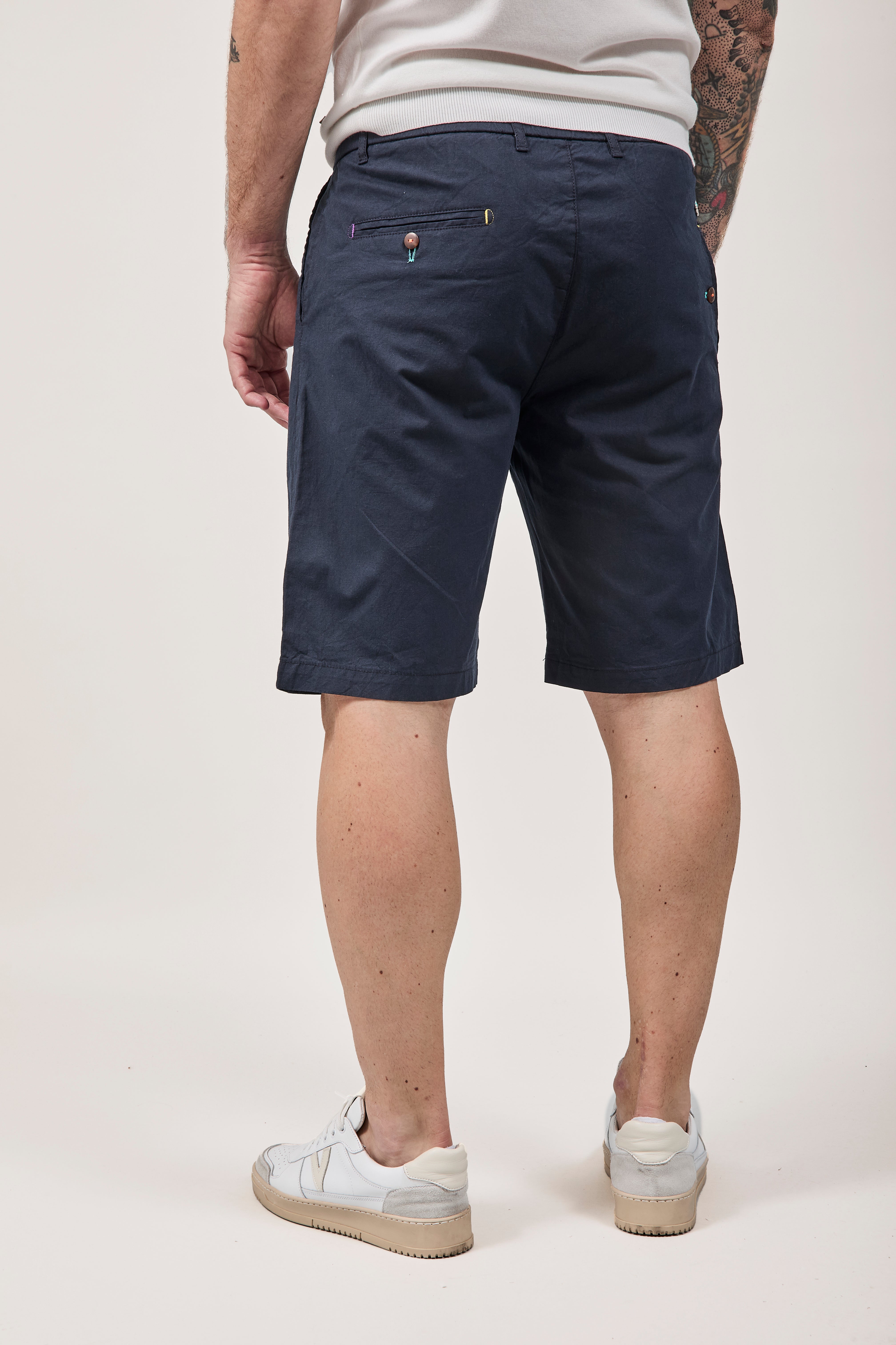Bermuda Berna Lino Blu 239