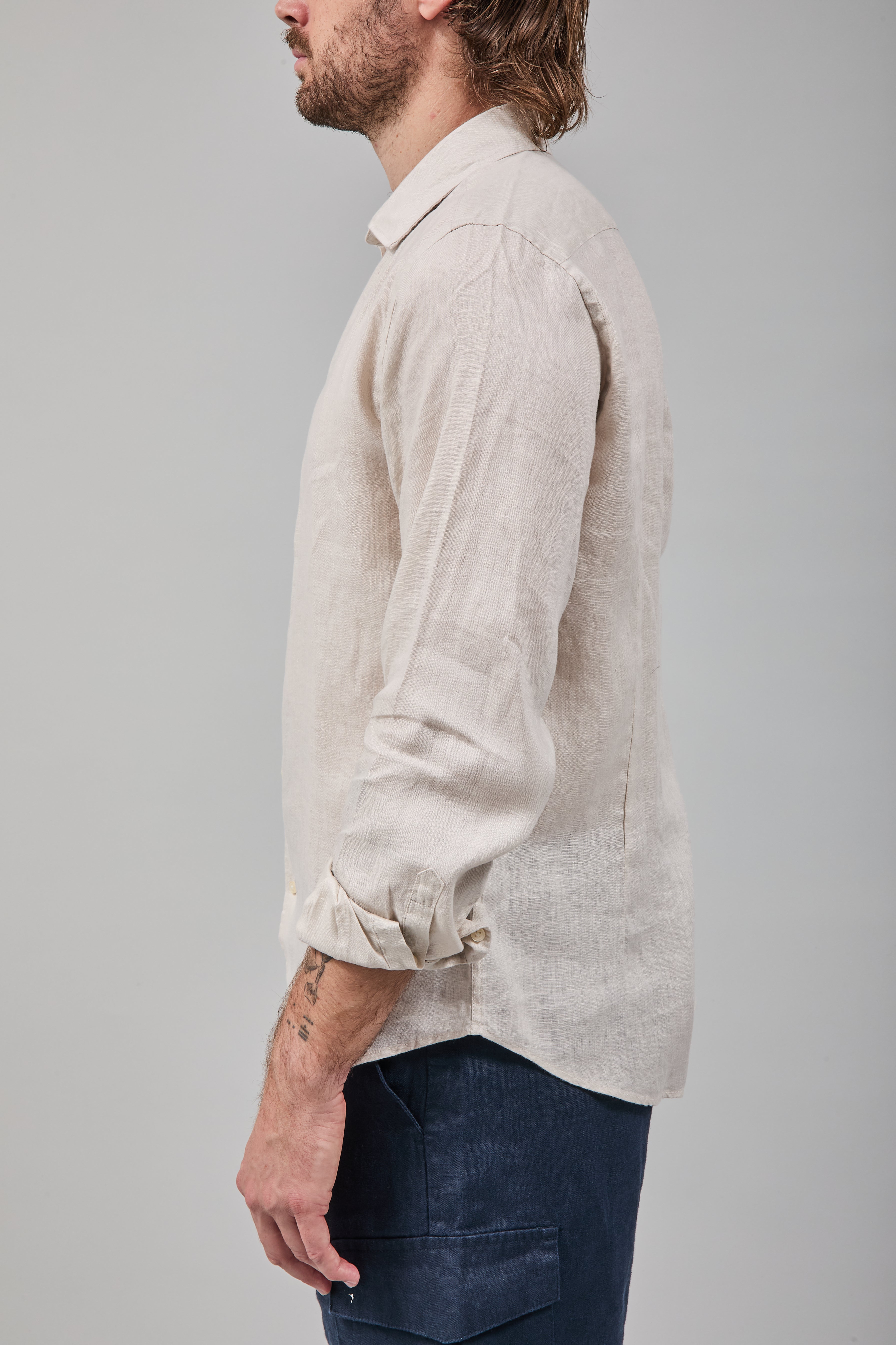 Camicia Berna Lino Panama 448