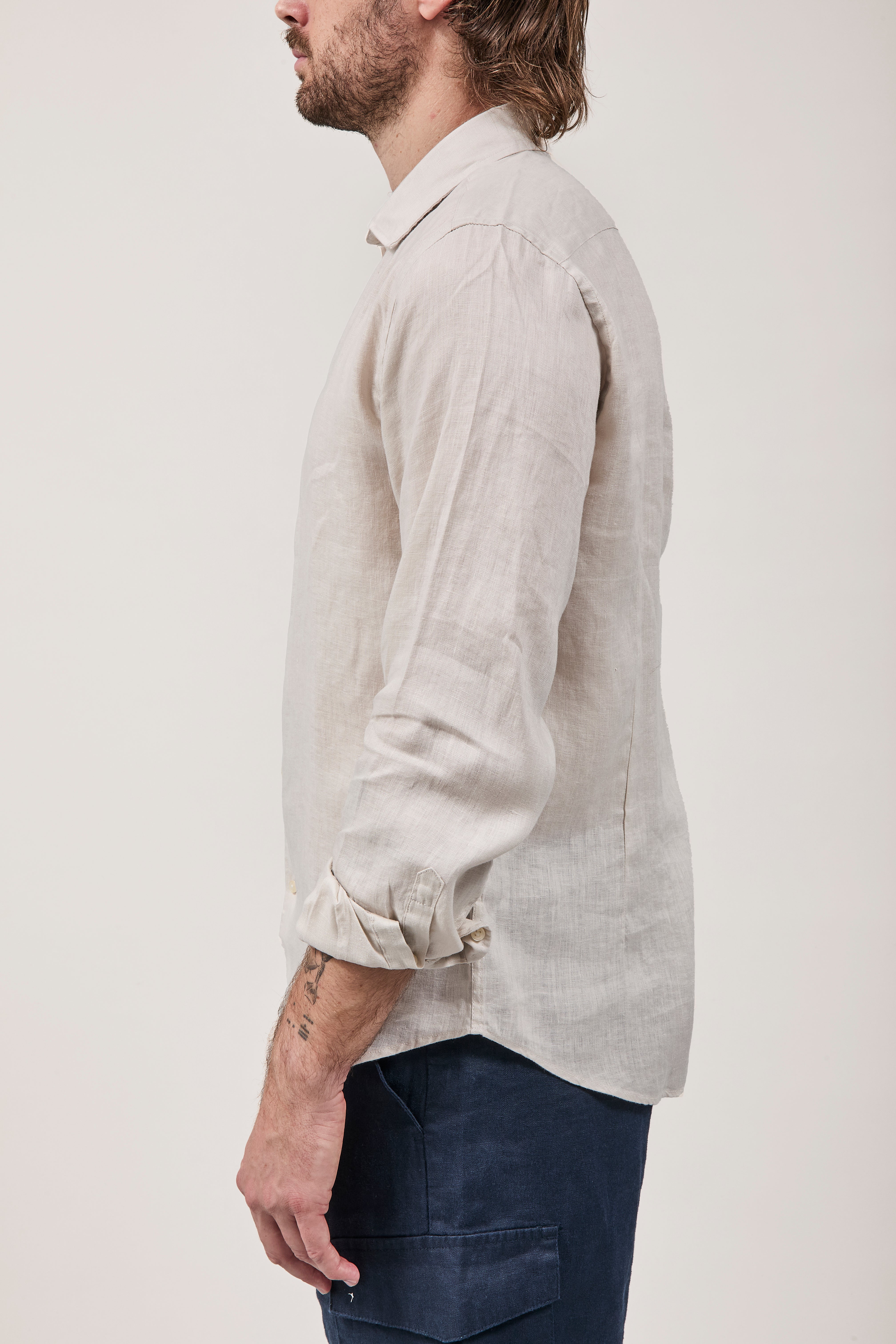 Camicia Berna Lino Panama 448