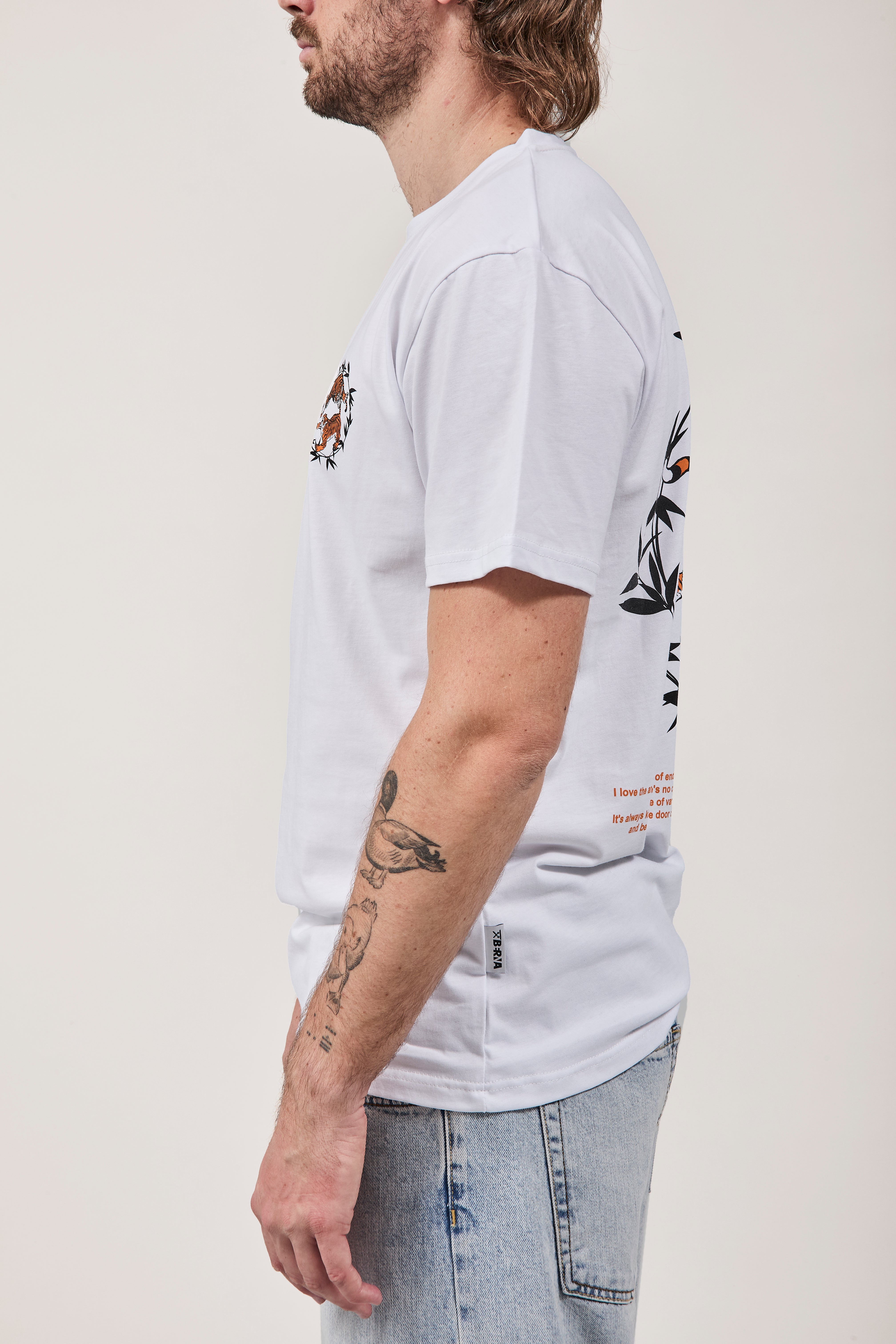 T-shirt Berna Tigri Bianca