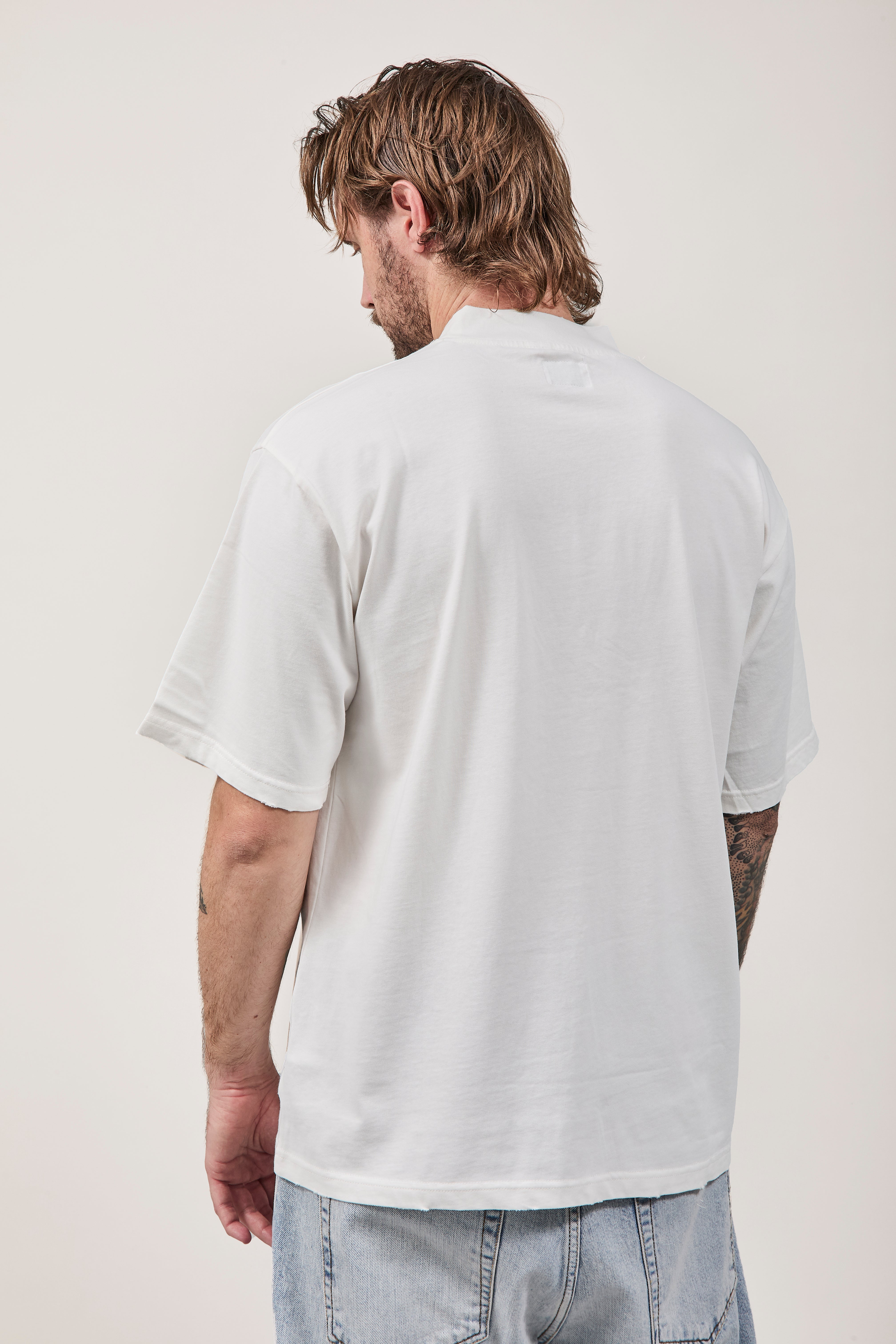 T-shirt Berna Stone Washed Bianca