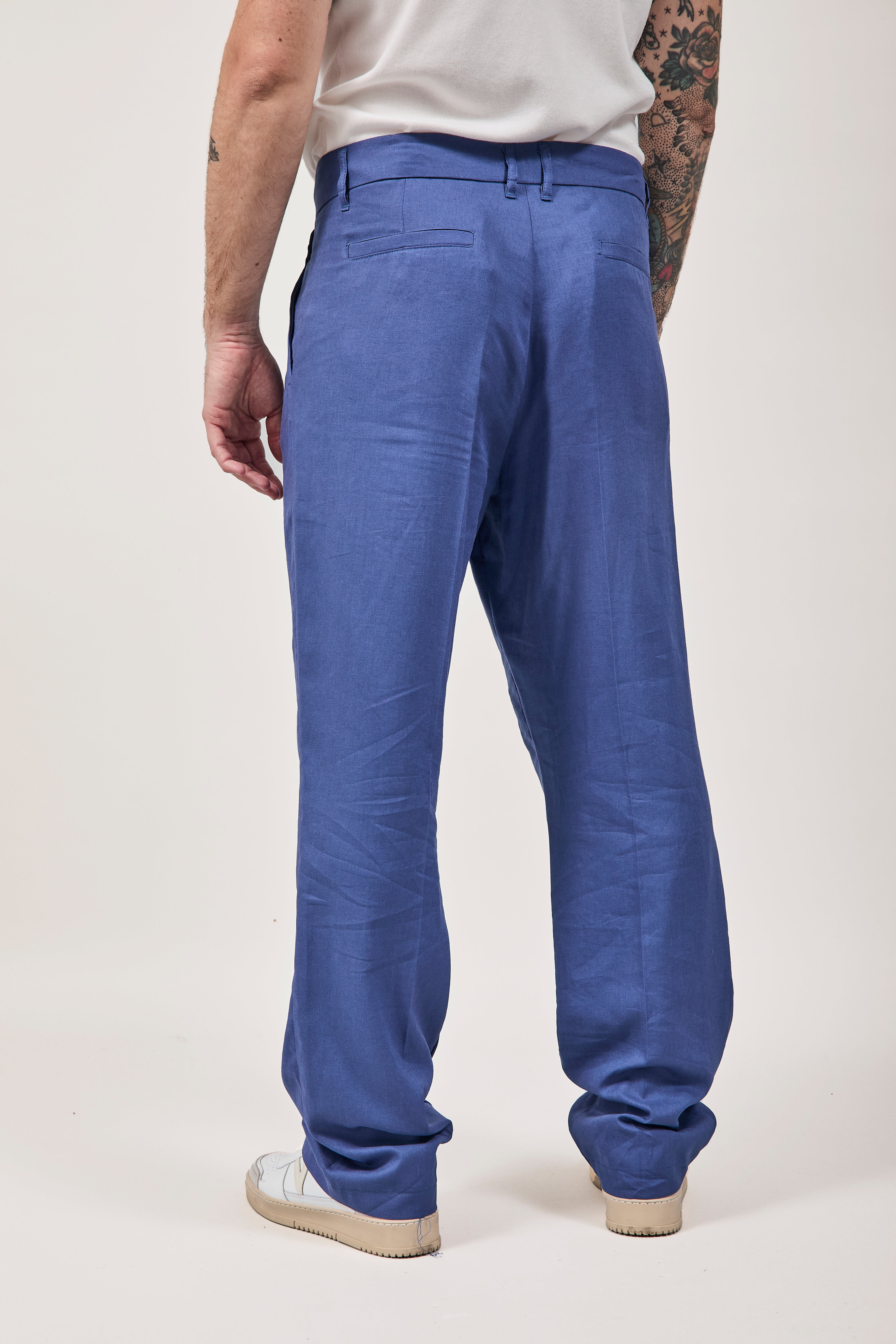 Pantalone Imperial Lino Palazzo Denim