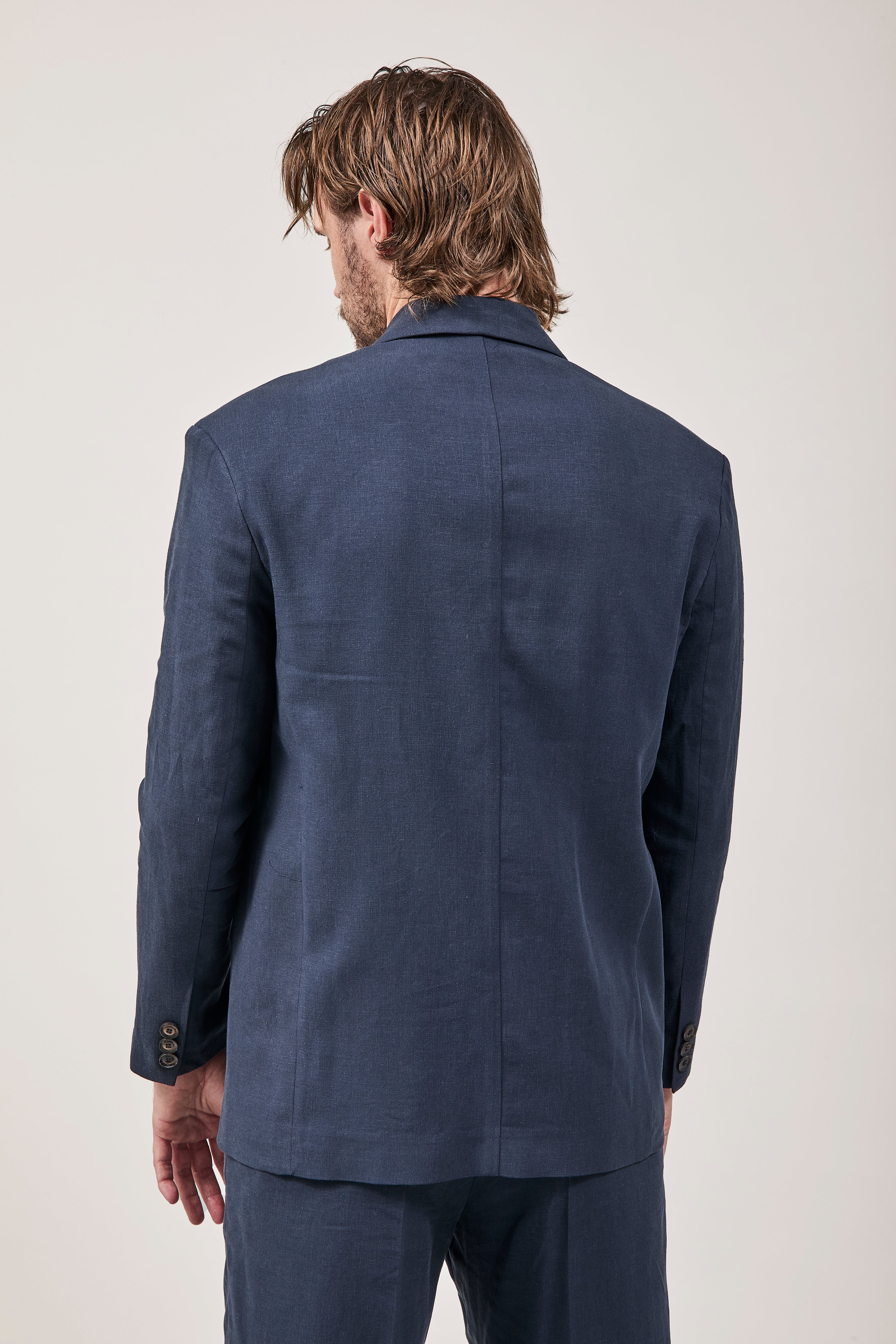 Giacca Imperial Lino Over Navy