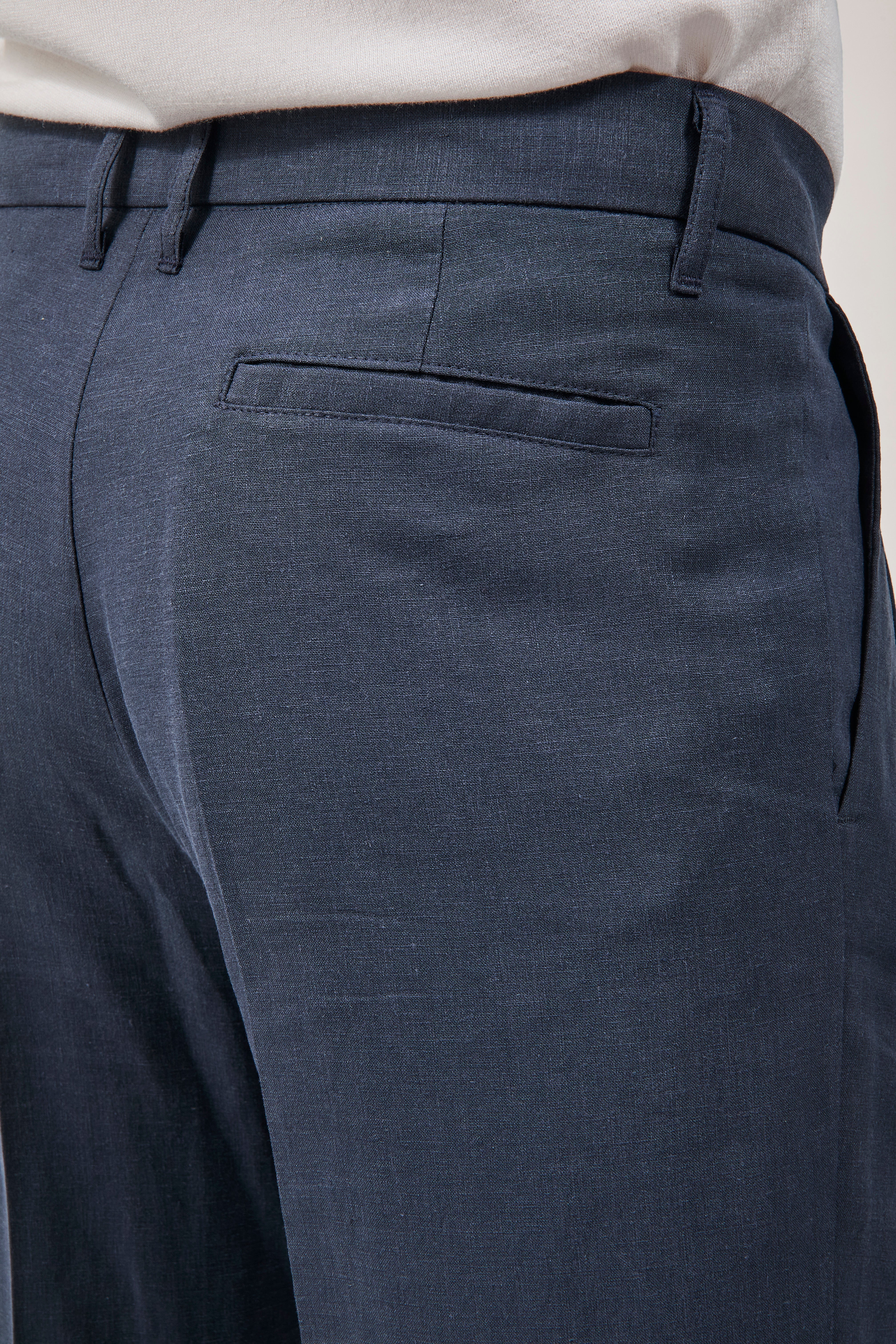 Pantalone Imperial Lino Palazzo Navy