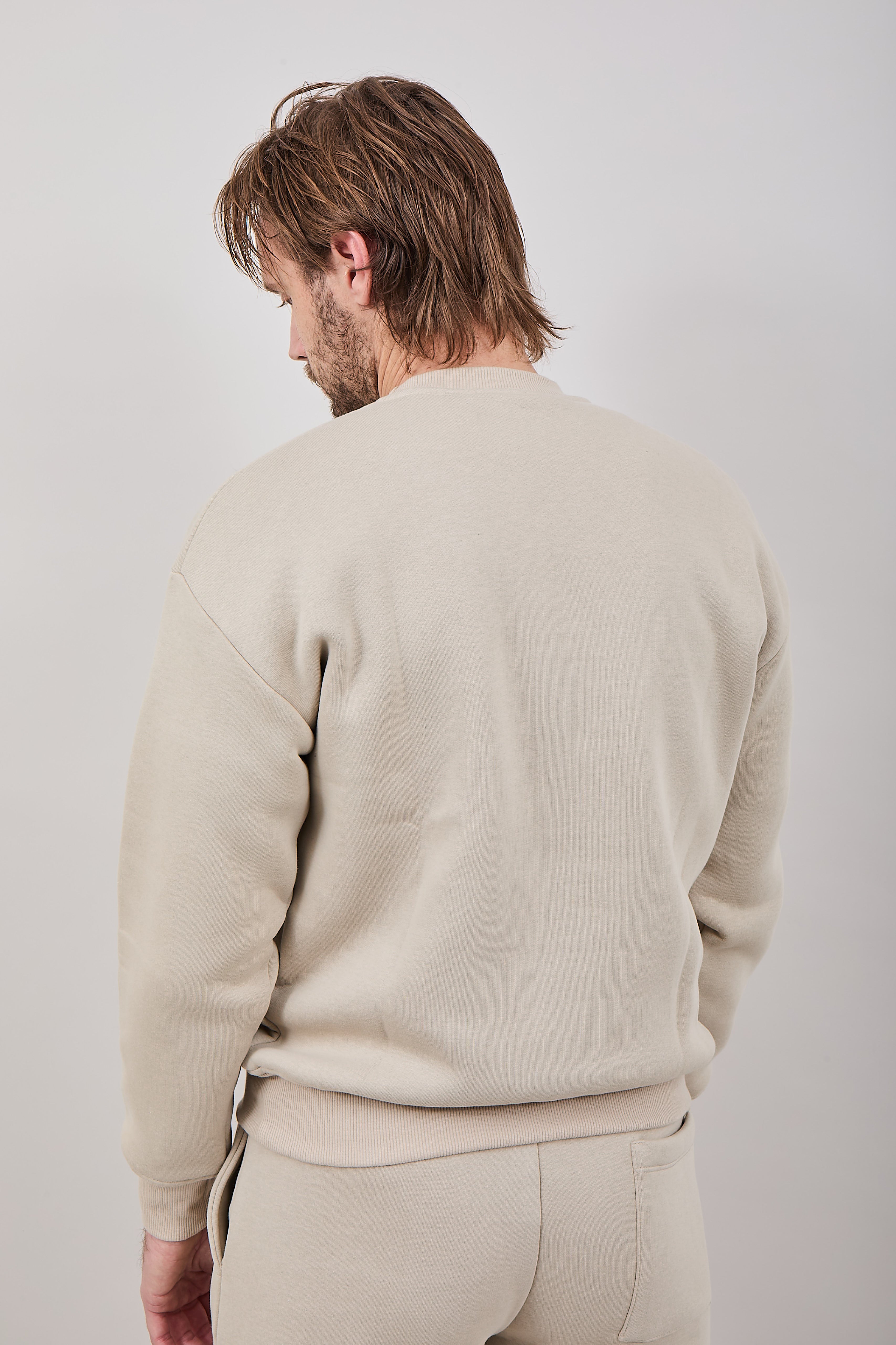 Felpa Girocollo Why Not Brand Essential Beige