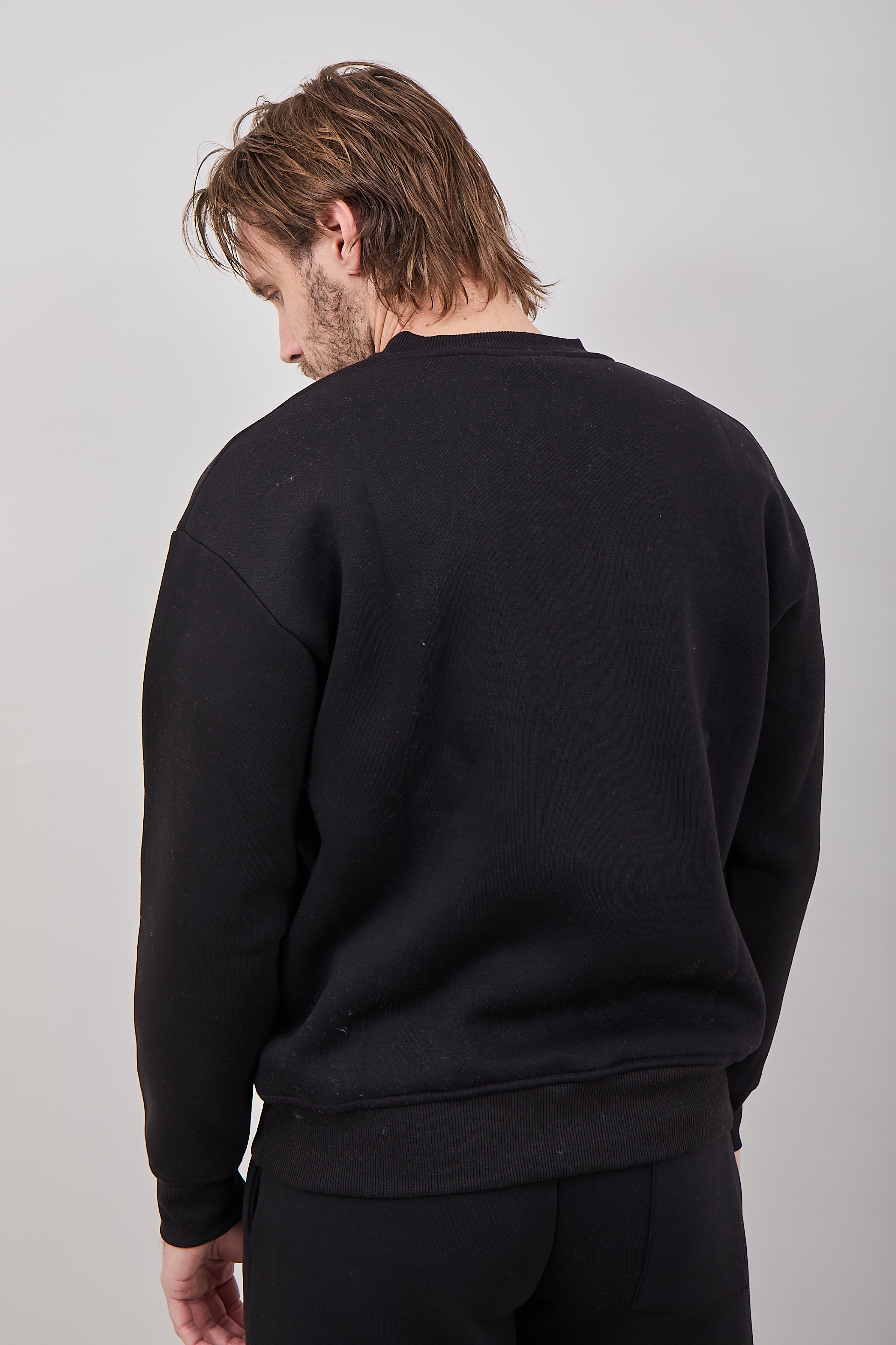 Felpa Girocollo Why Not Brand Essential Nera