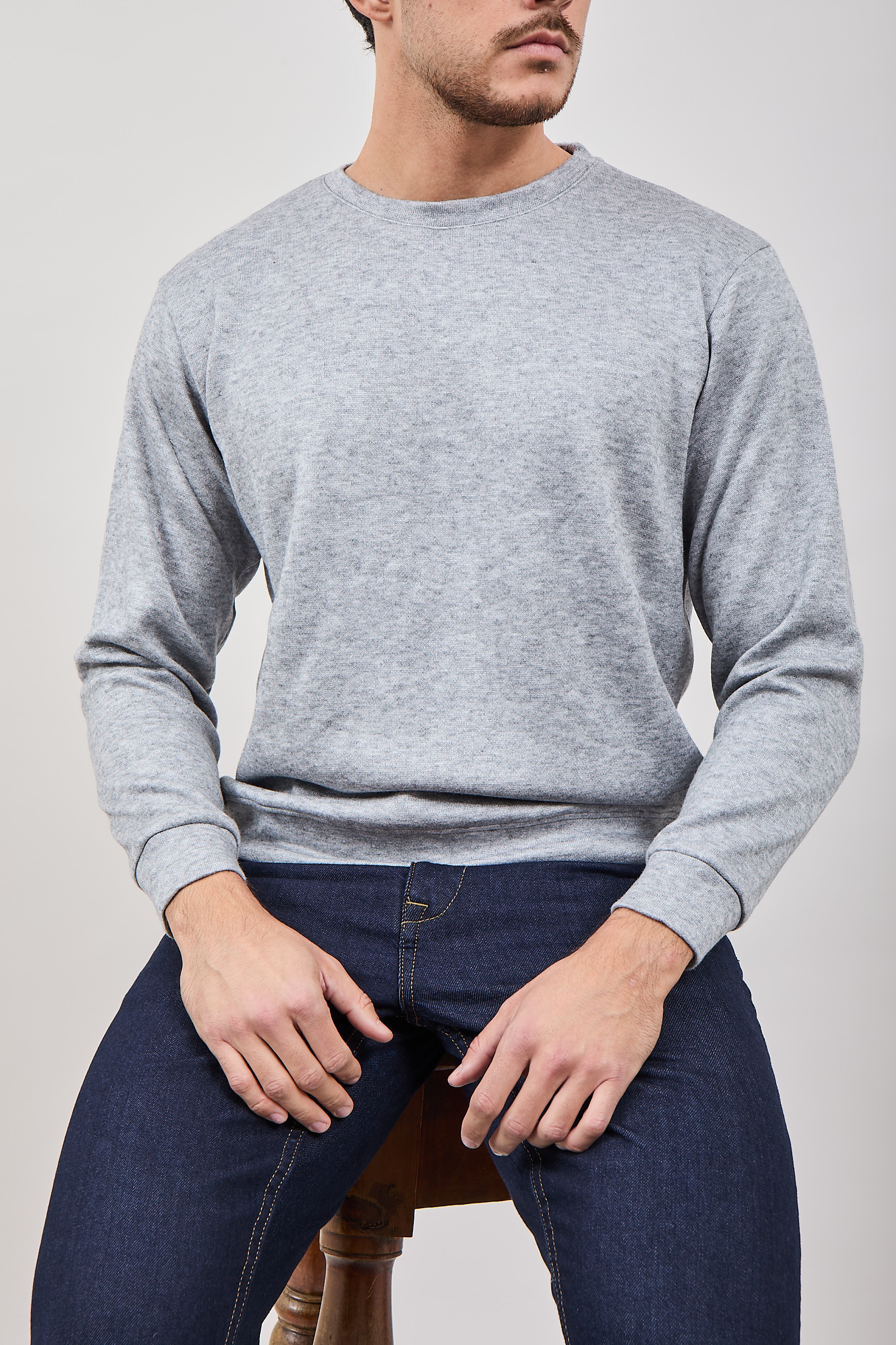 Felpa In maglia Alta Tensione Grigia