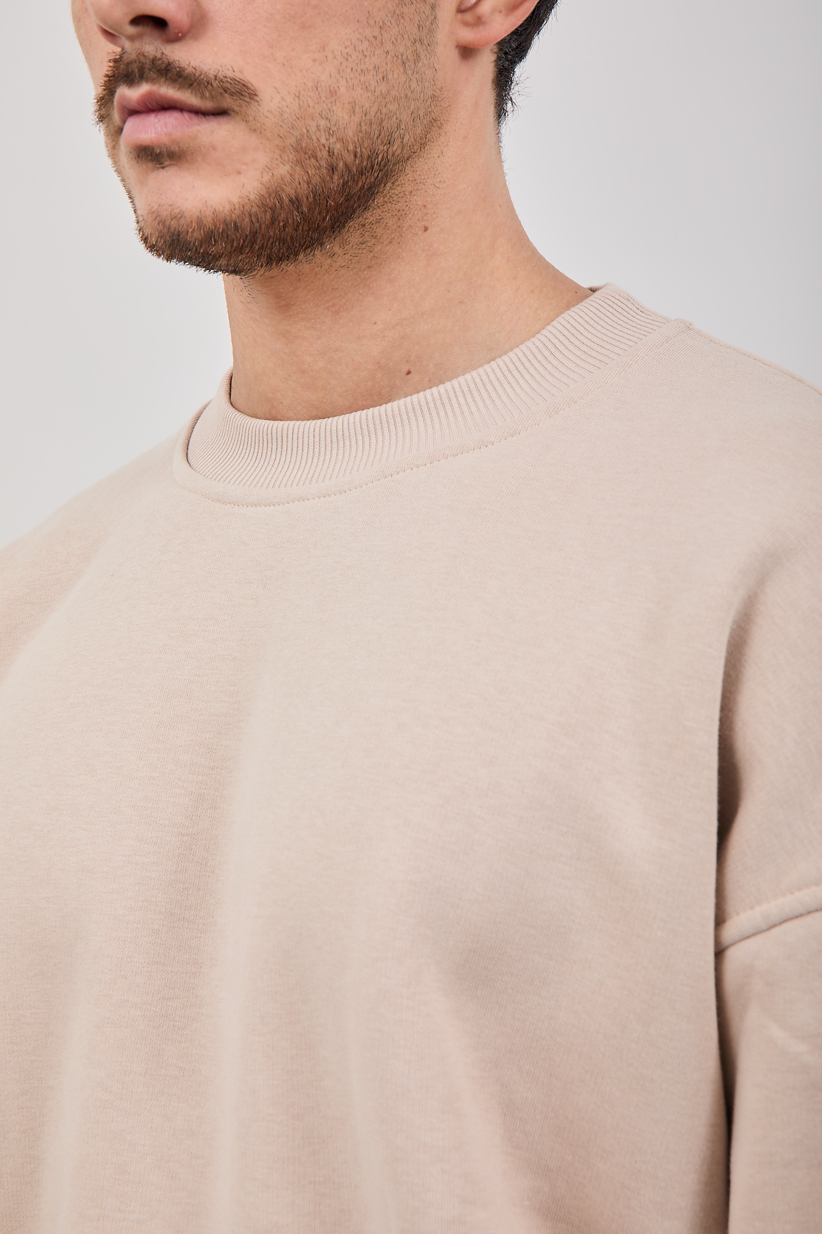 Felpa Njb Cropped Girocollo Avorio