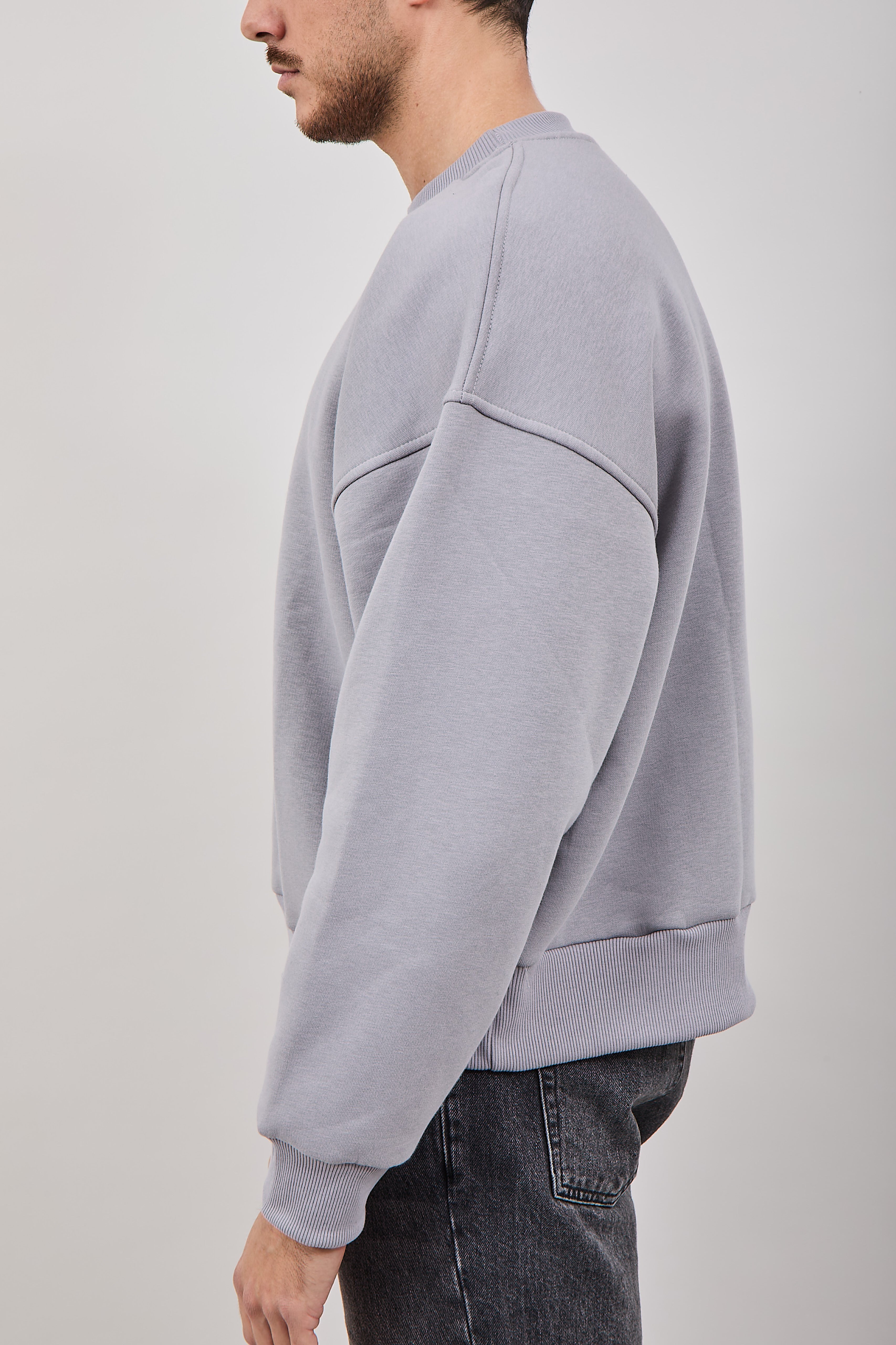 Felpa Njb Cropped Girocollo Ferro