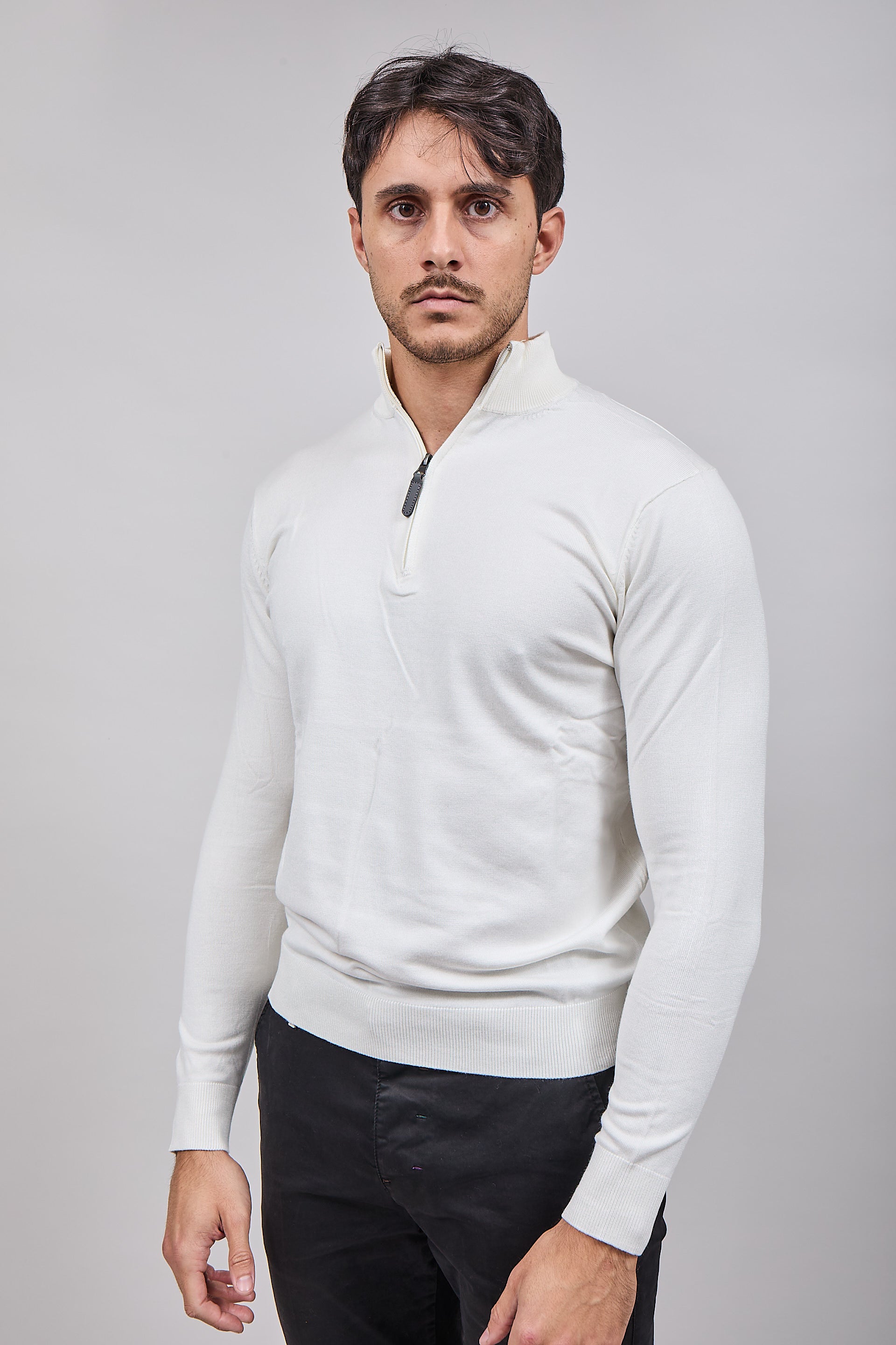 Lupetto Over-d Zip Panna M25