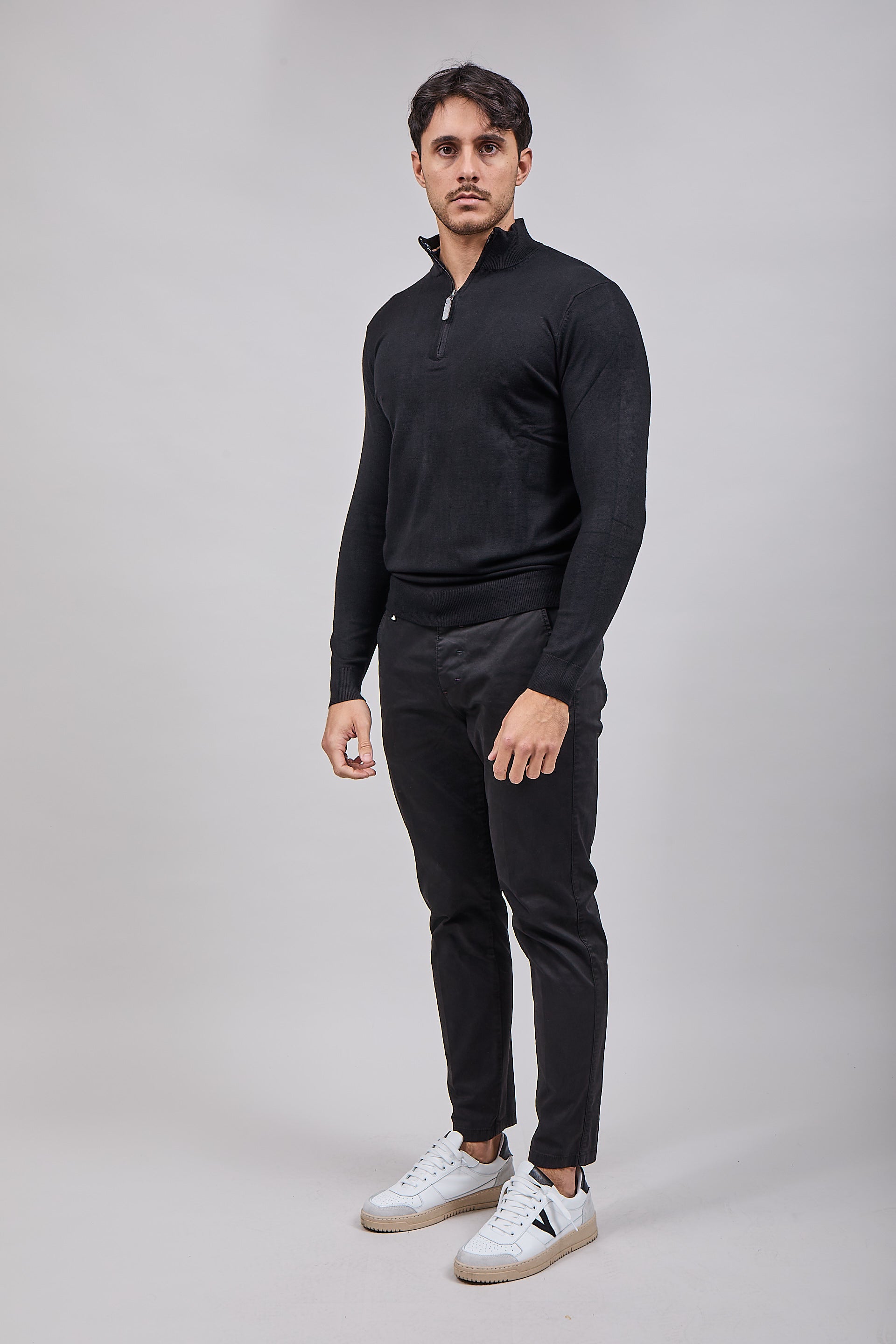 Lupetto Over-d Zip Nero M25