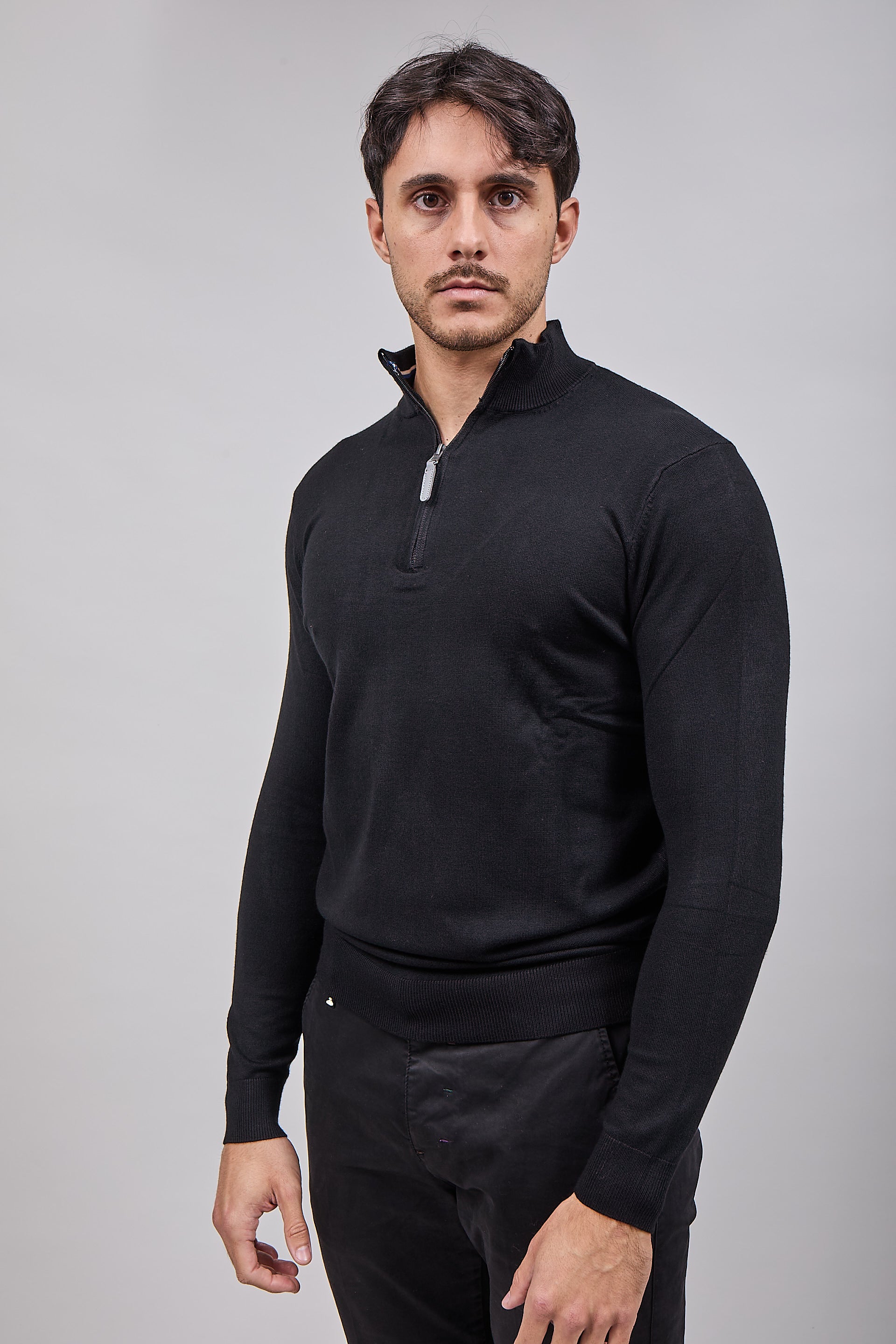 Lupetto Over-d Zip Nero M25