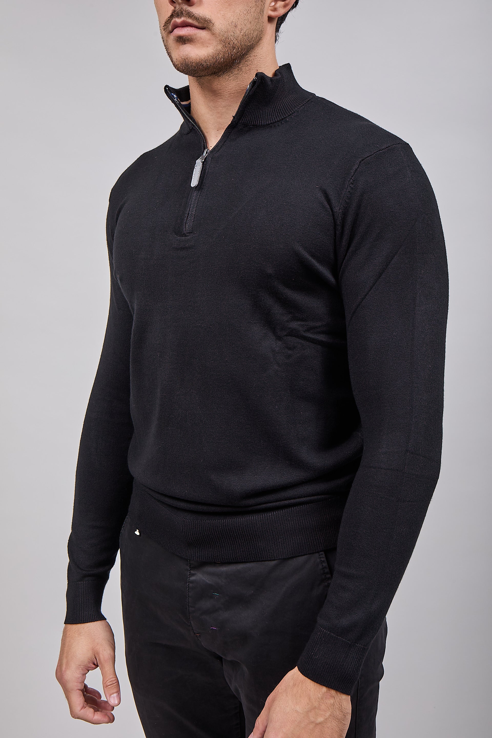 Lupetto Over-d Zip Nero M25