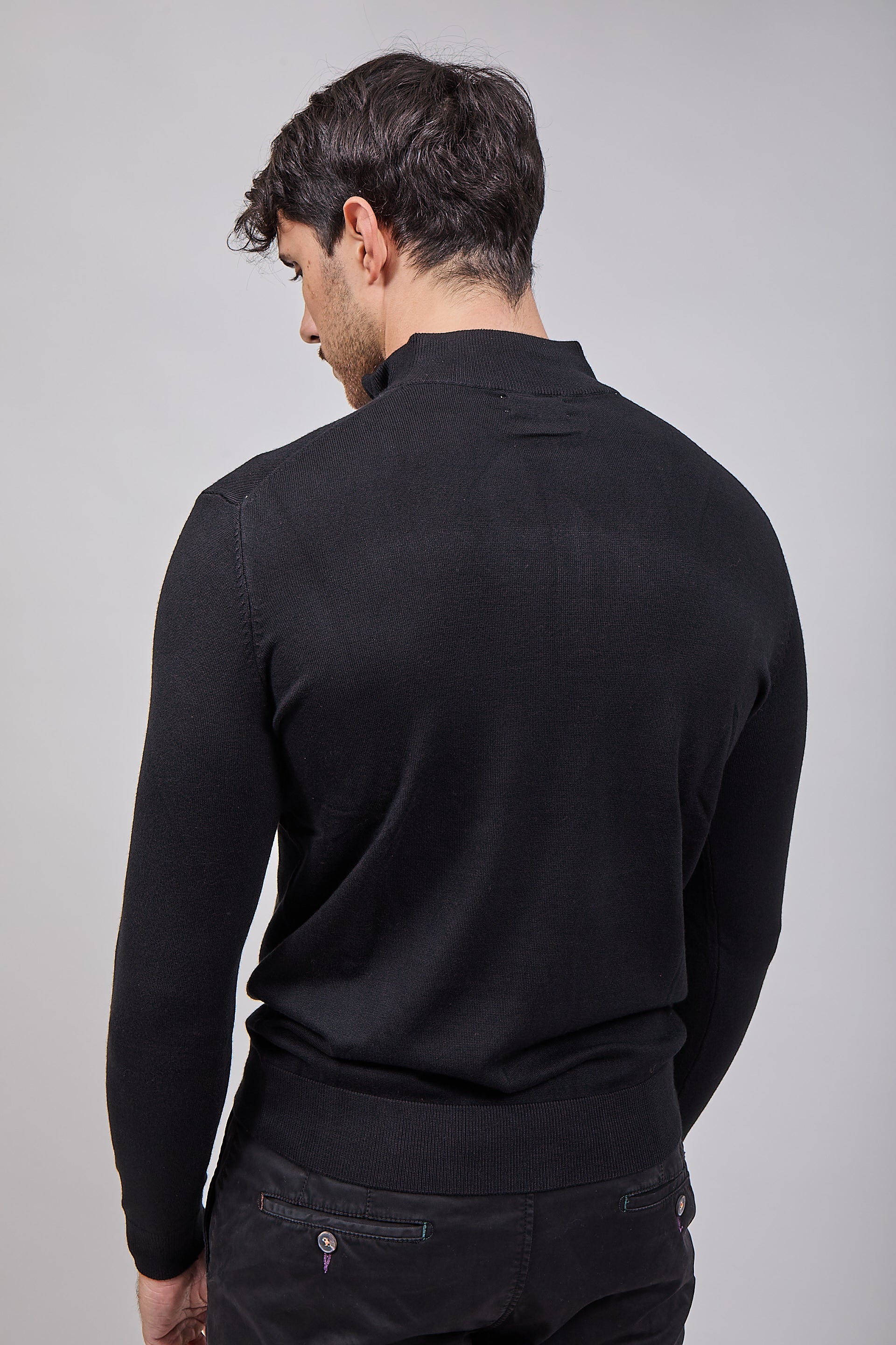 Lupetto Over-d Zip Nero M25
