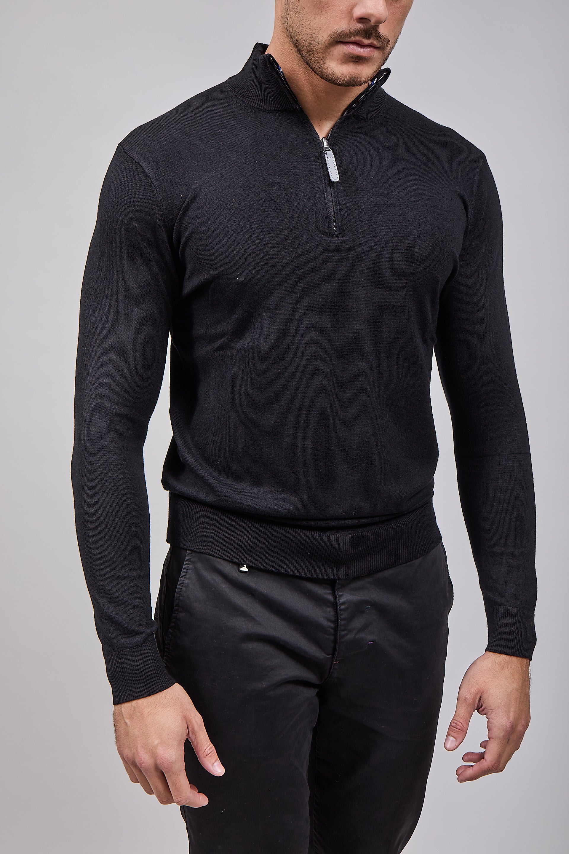 Lupetto Over-d Zip Nero M25