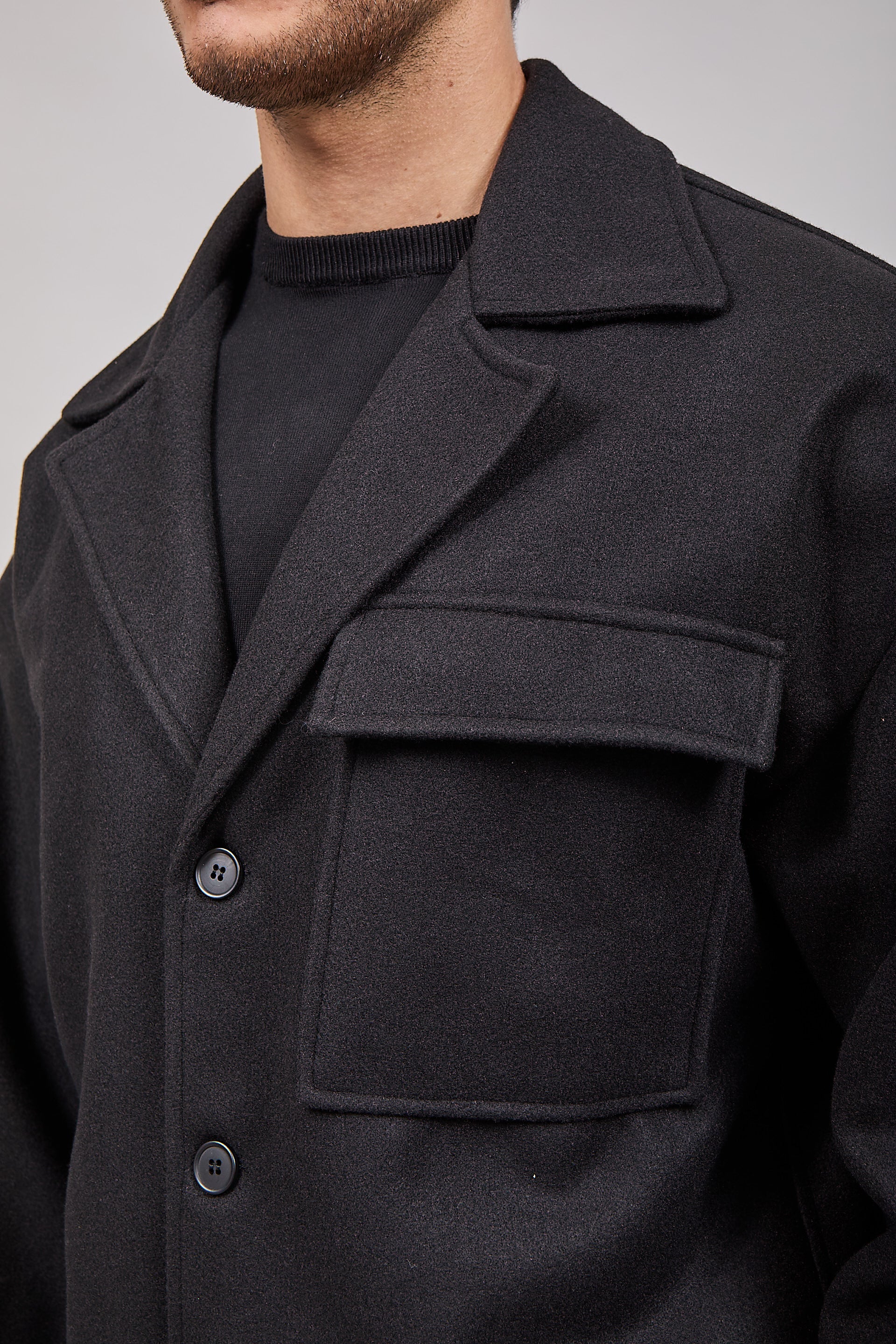 Cappotto NJB Cropped Nero