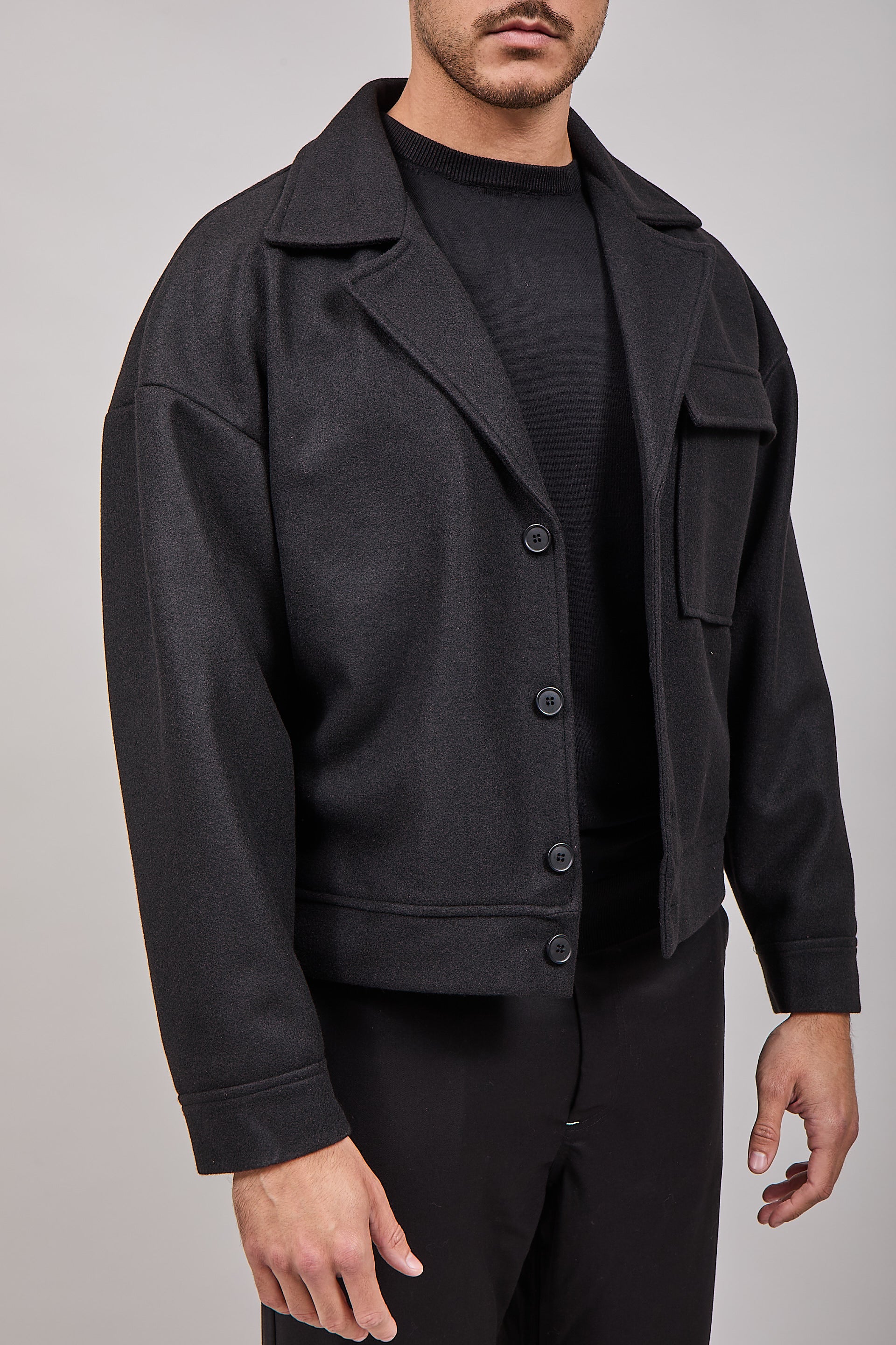 Cappotto NJB Cropped Nero