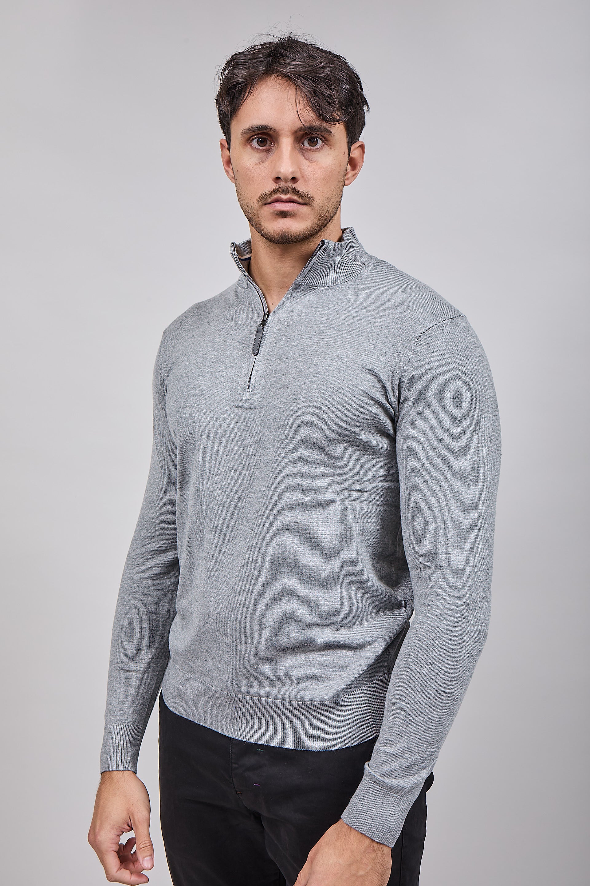 Lupetto Over-d Zip Grigio M25