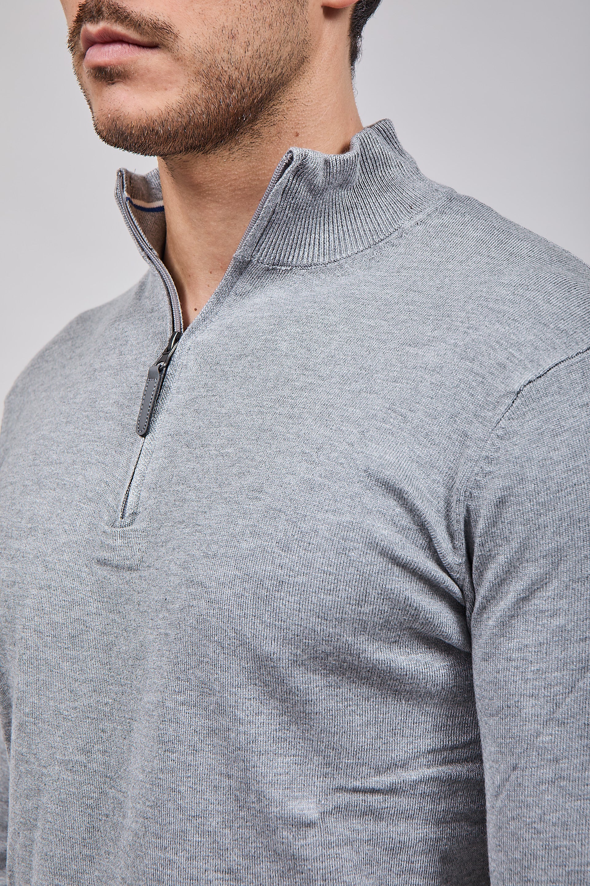 Lupetto Over-d Zip Grigio M25