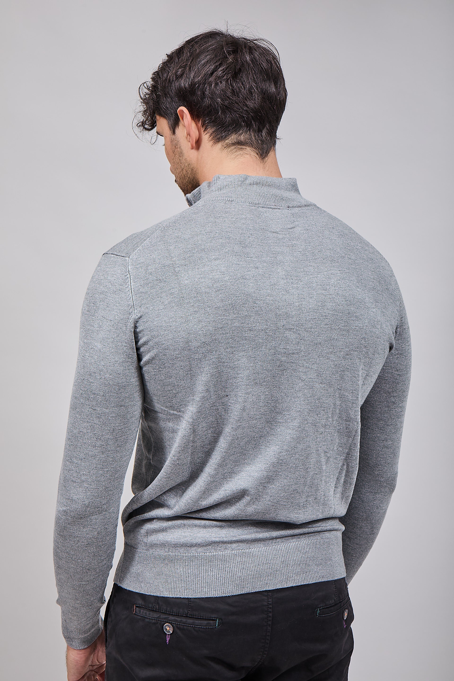 Lupetto Over-d Zip Grigio M25