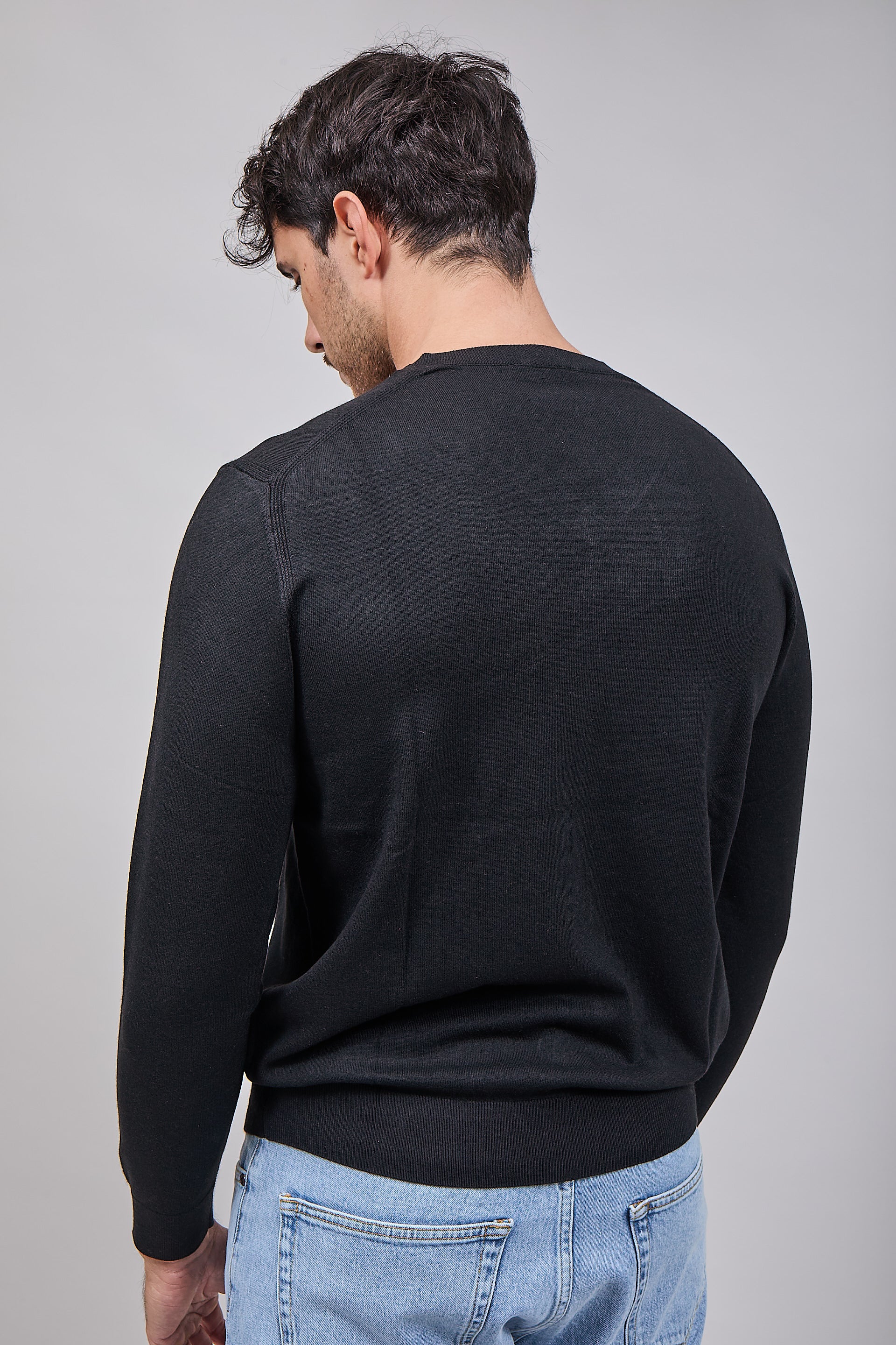 Maglioncino Diktat Cashmere Scollo V Nero 002