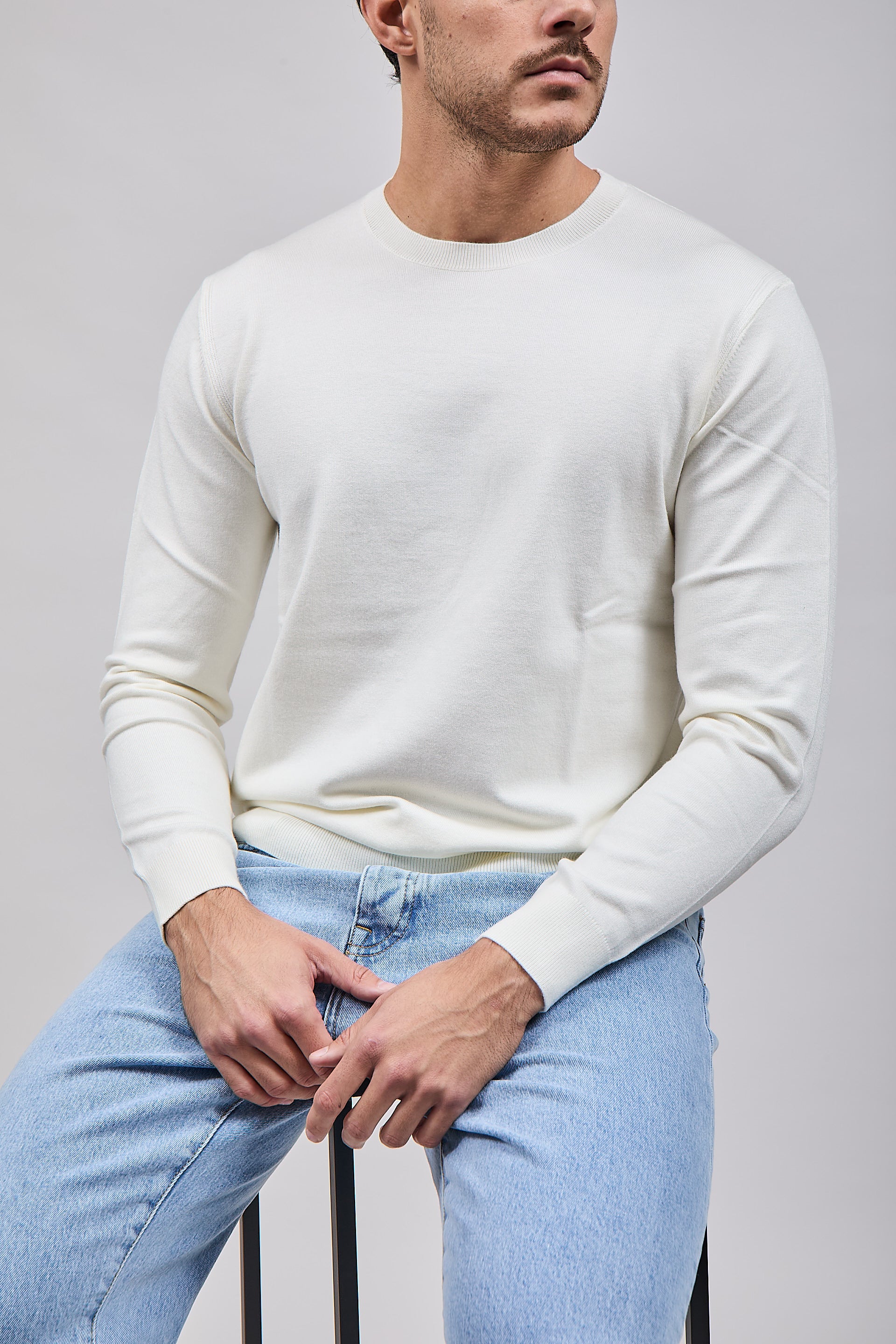 Maglioncino Diktat Cashmere Panna 001