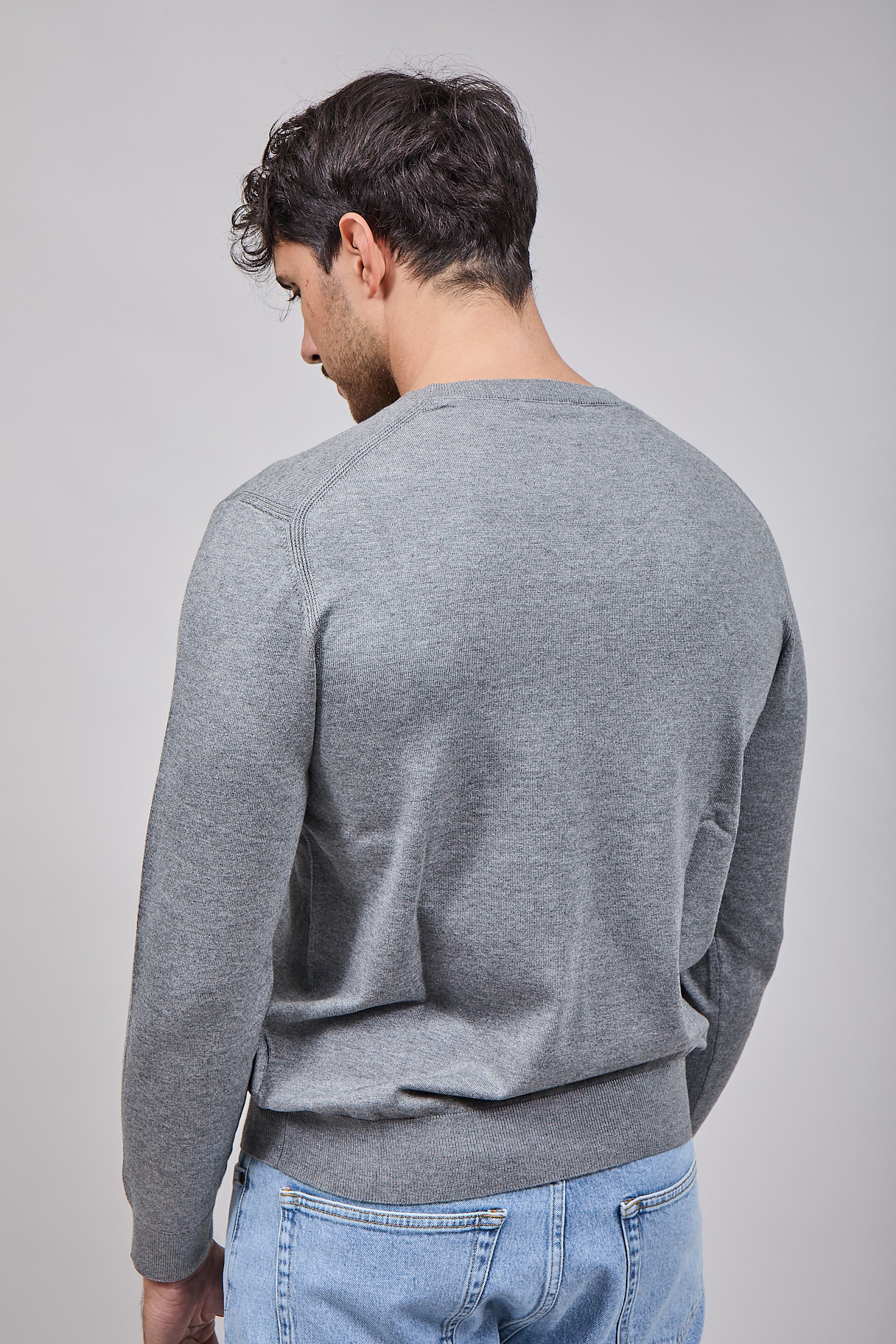 Maglioncino Diktat Cashmere Scollo V Grigio 002
