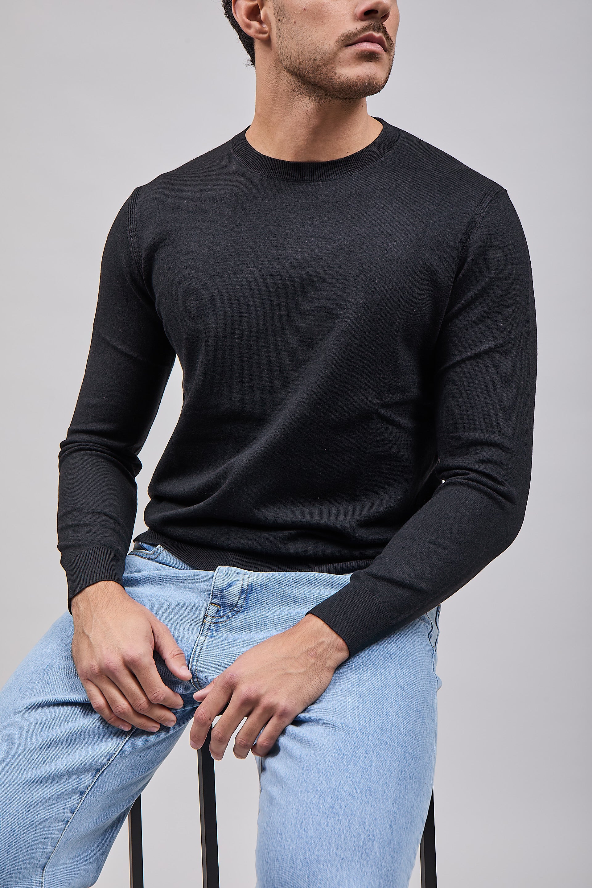 Maglioncino Diktat Cashmere Nero 001