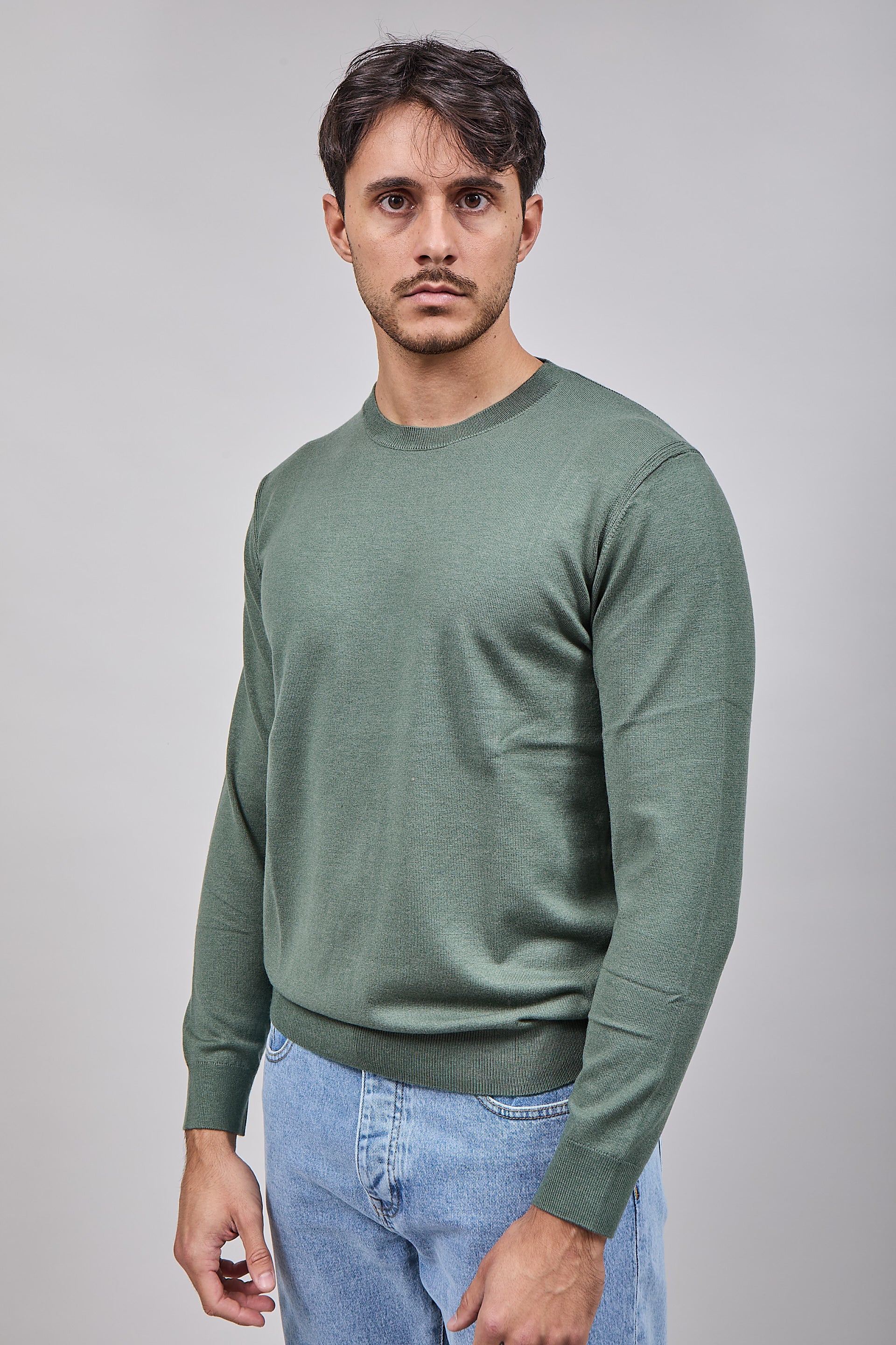 Maglioncino Diktat Cashmere Salvia 001