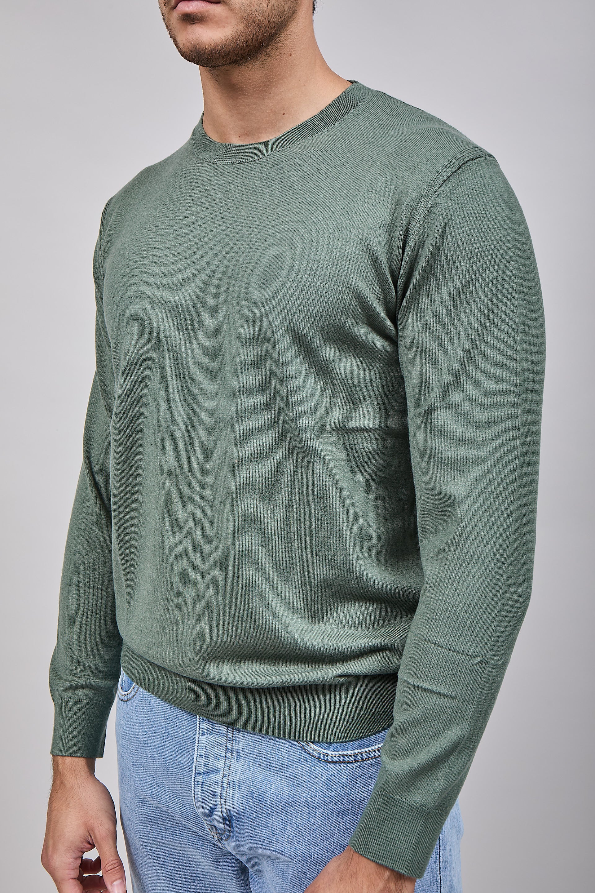 Maglioncino Diktat Cashmere Salvia 001