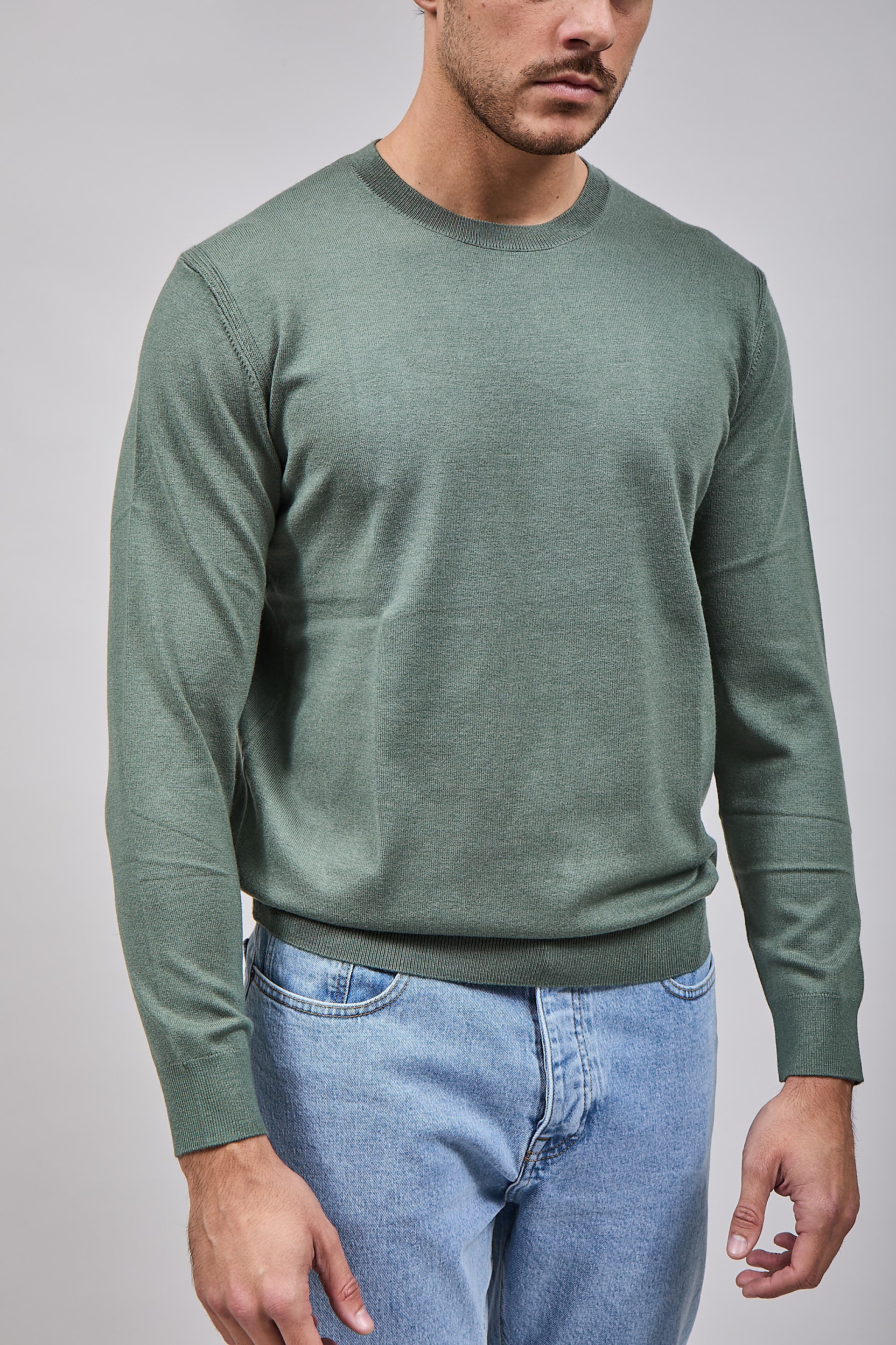 Maglioncino Diktat Cashmere Salvia 001