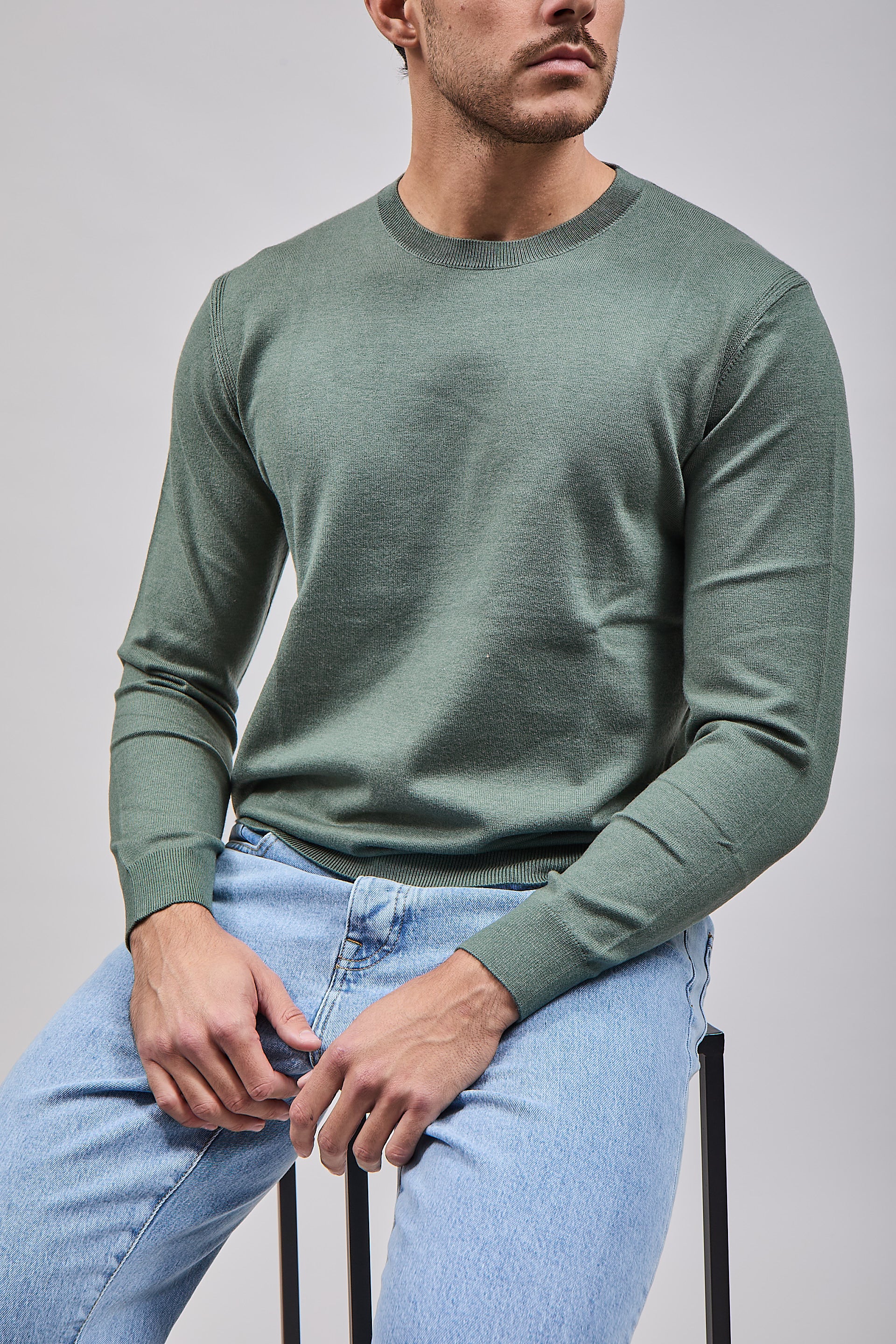 Maglioncino Diktat Cashmere Salvia 001