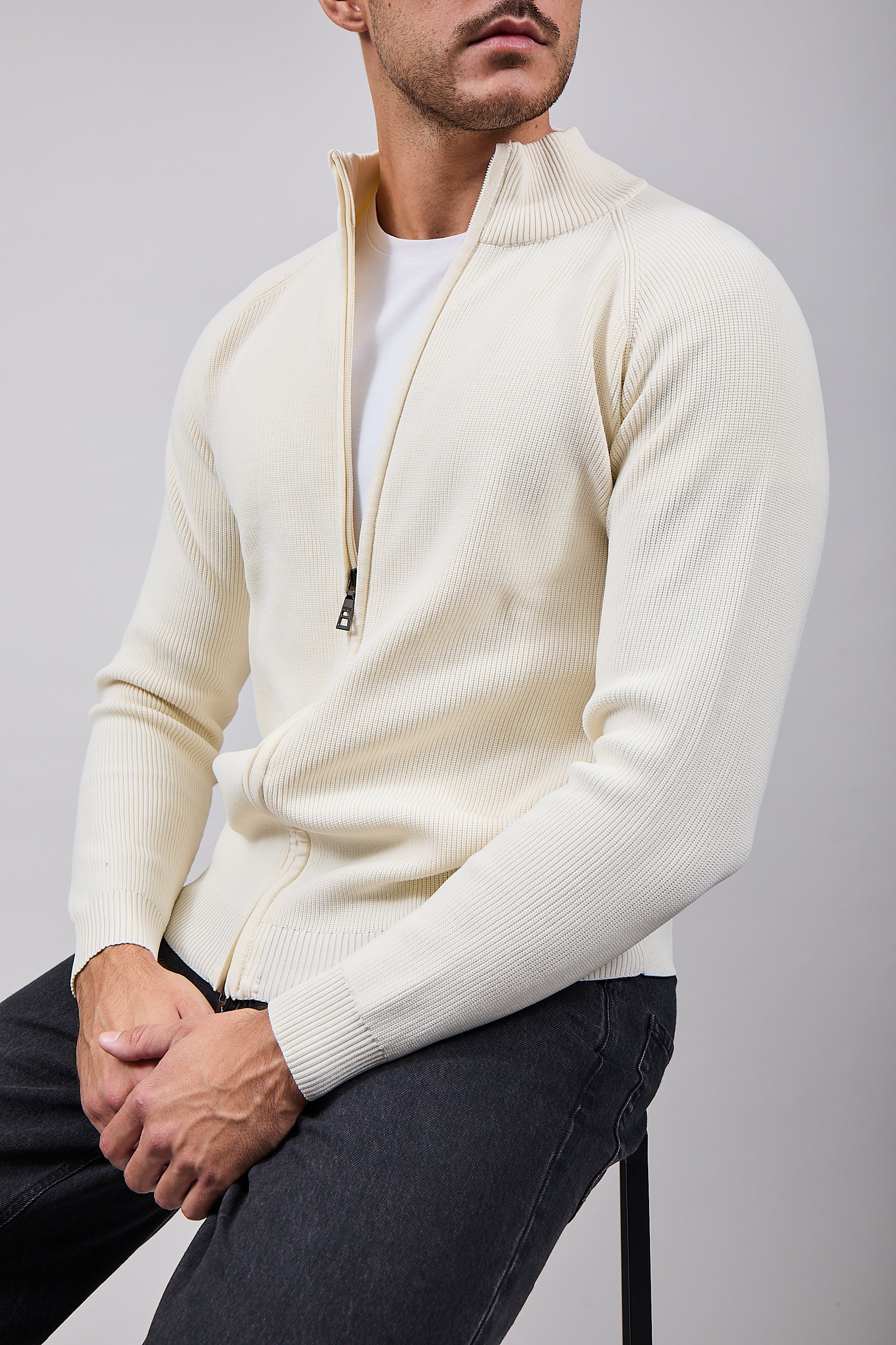 Cardigan Over-d Costa Inglese Panna M88 (12311479058772)
