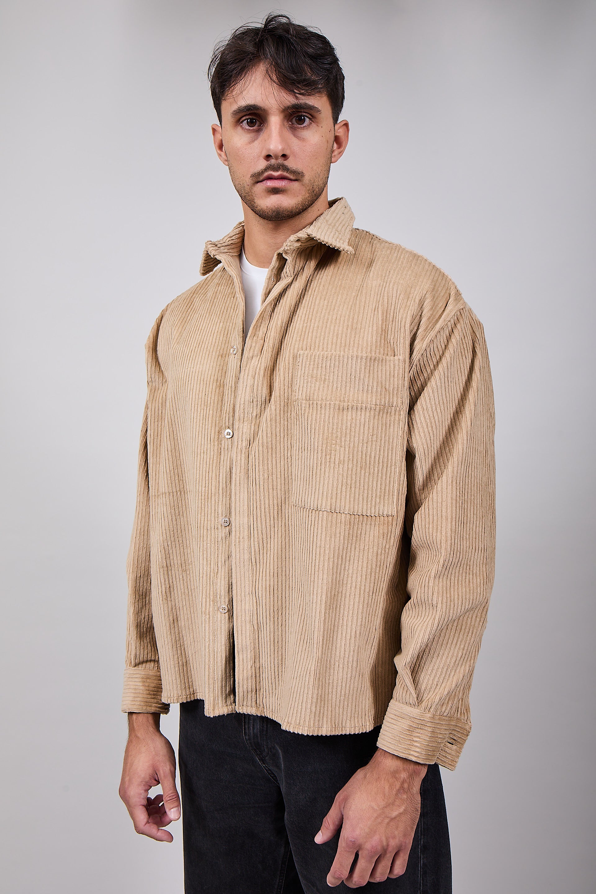 Camicia NJB Velluto Cropped Cammello (12319168790868)