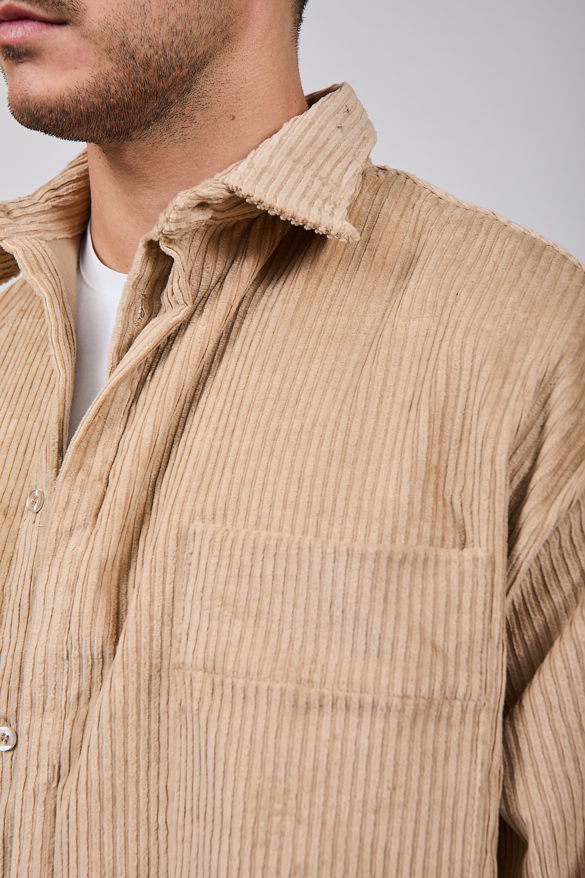 Camicia NJB Velluto Cropped Cammello (12319168790868)