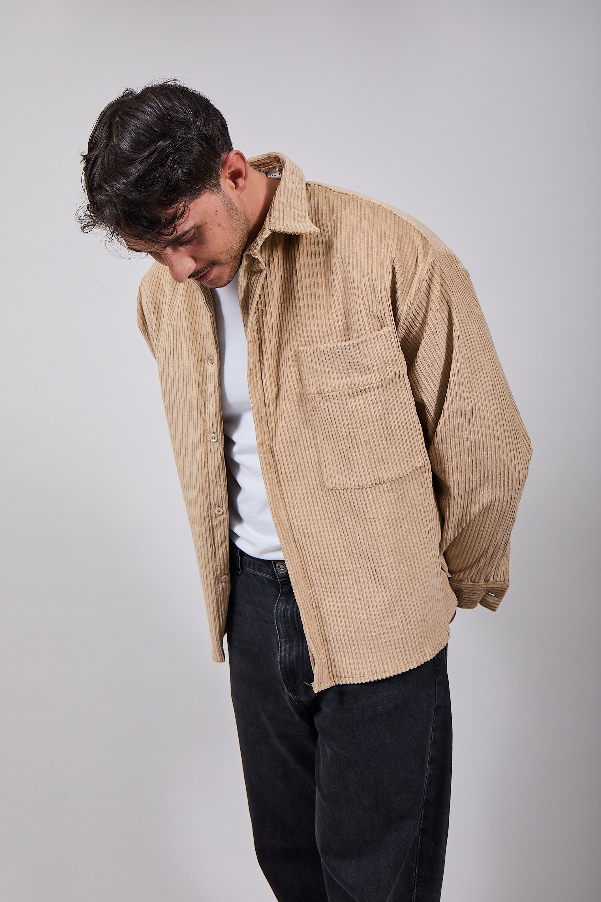 Camicia NJB Velluto Cropped Cammello (12319168790868)