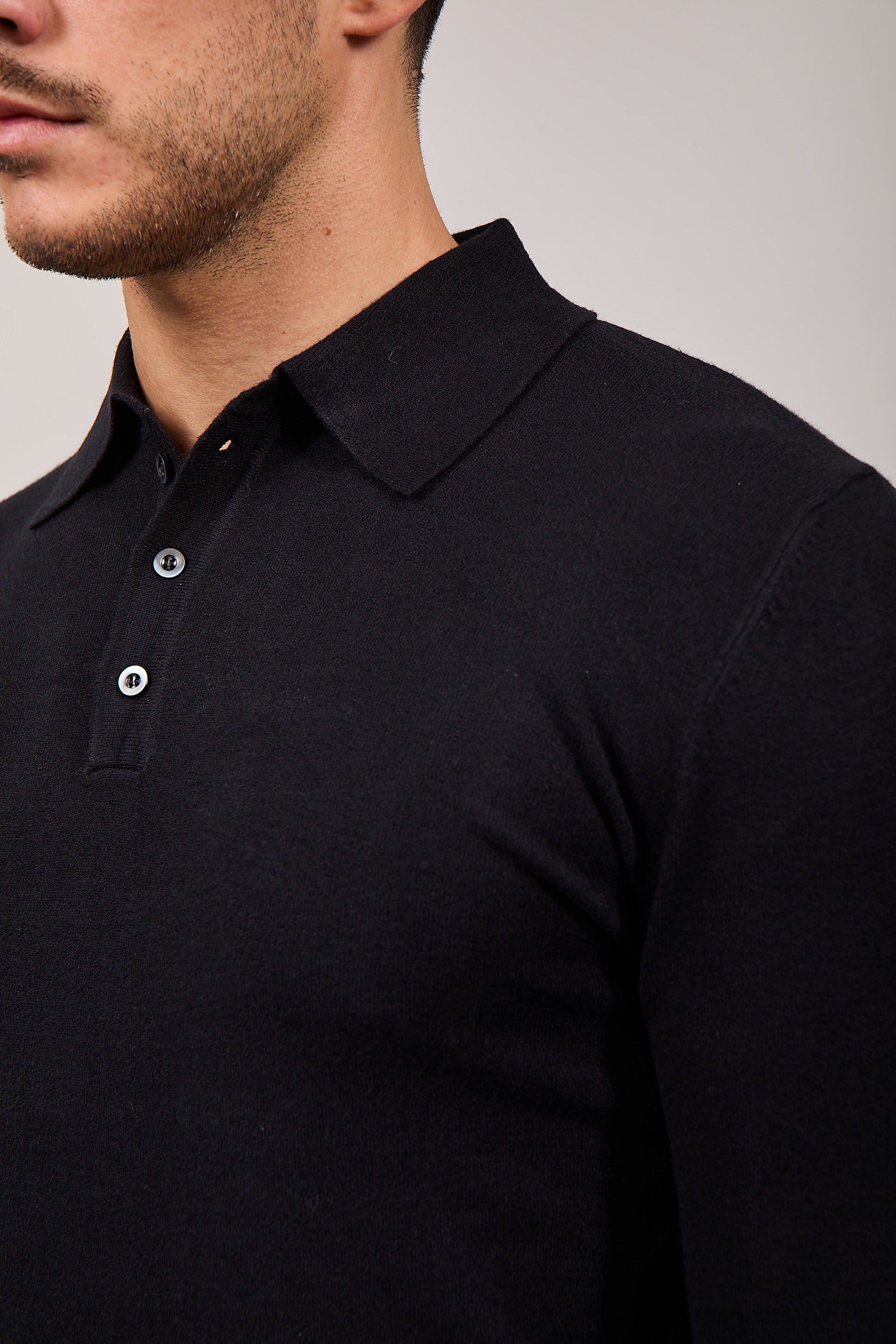 Maglioncino Polo Gianni Lupo Nero 508 (12311480992084)