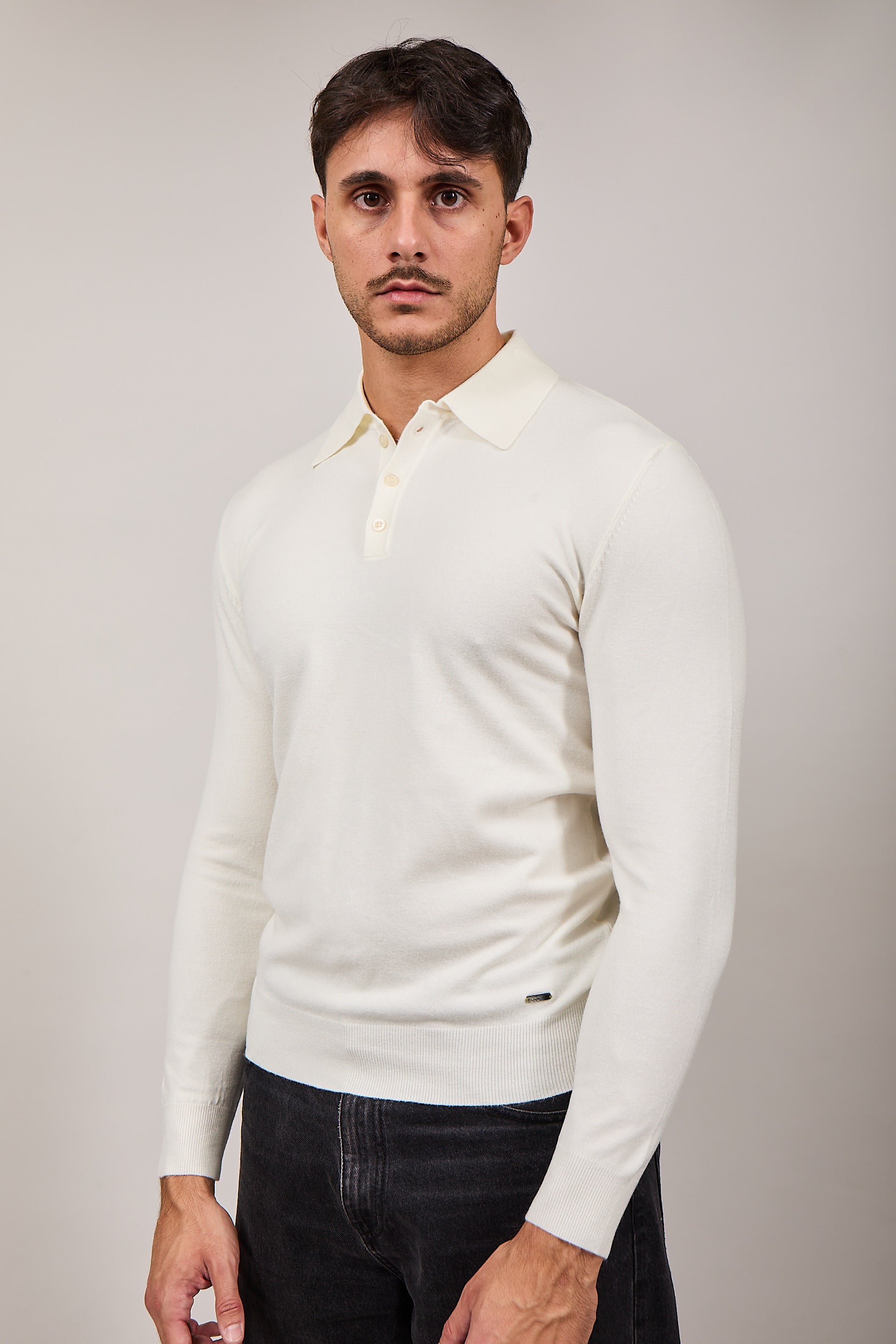 Maglioncino Polo Gianni Lupo Panna 508 (12264252342612)