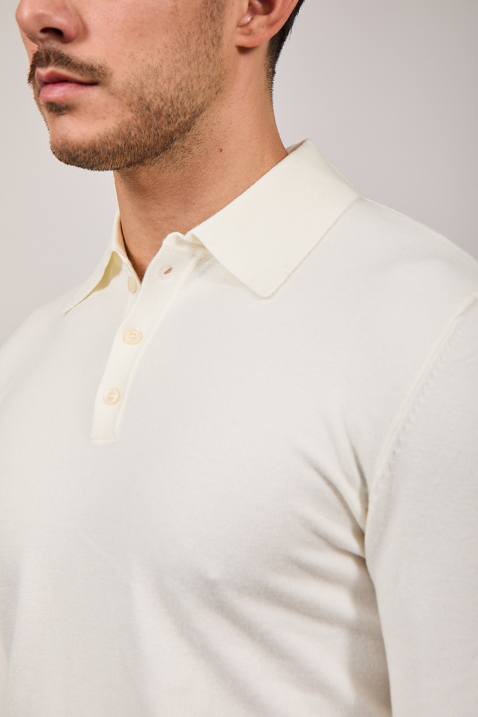 Maglioncino Polo Gianni Lupo Panna 508 (12264252342612)