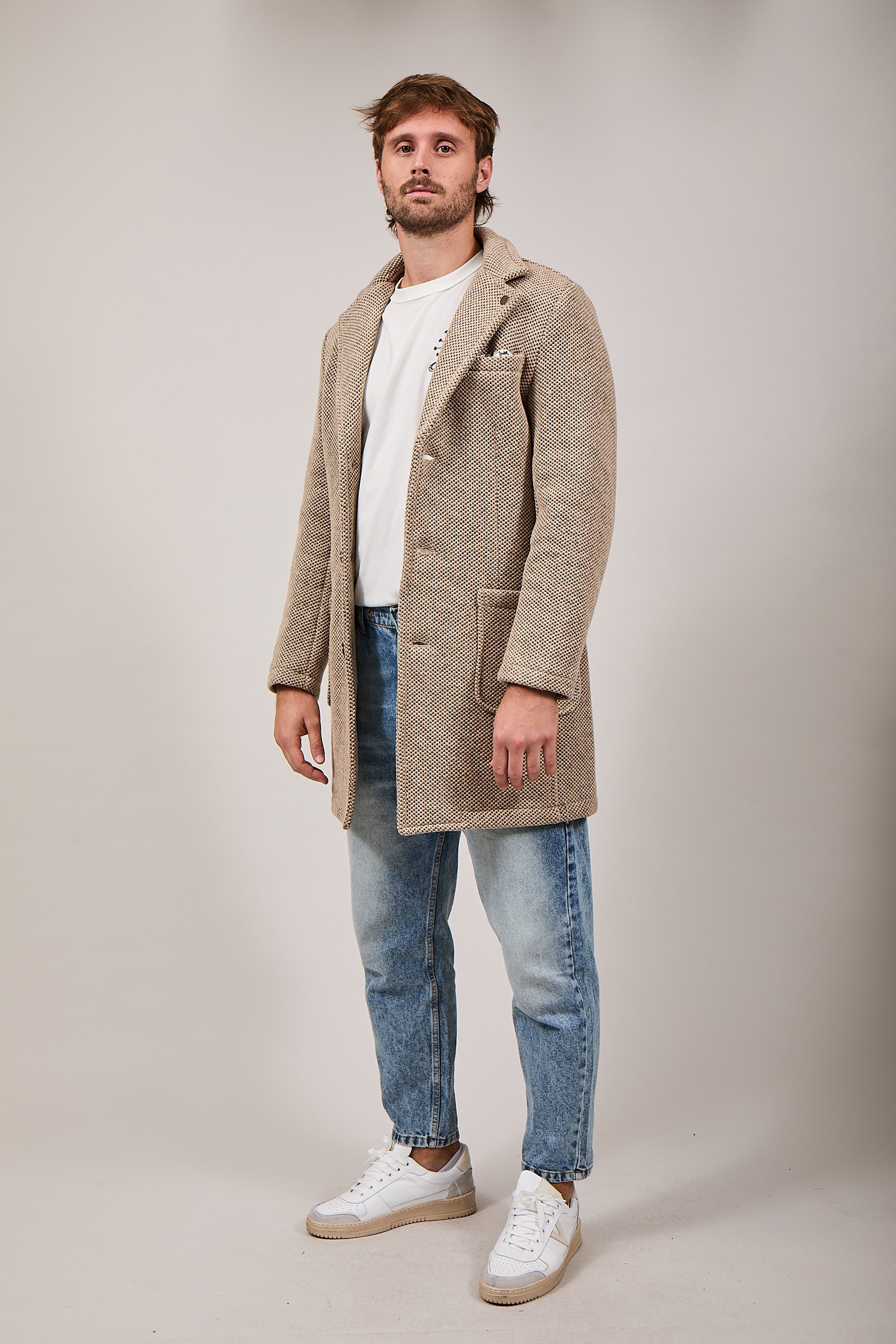 Cappotto V2 Punto di Riso Sabbia (12245096595796)