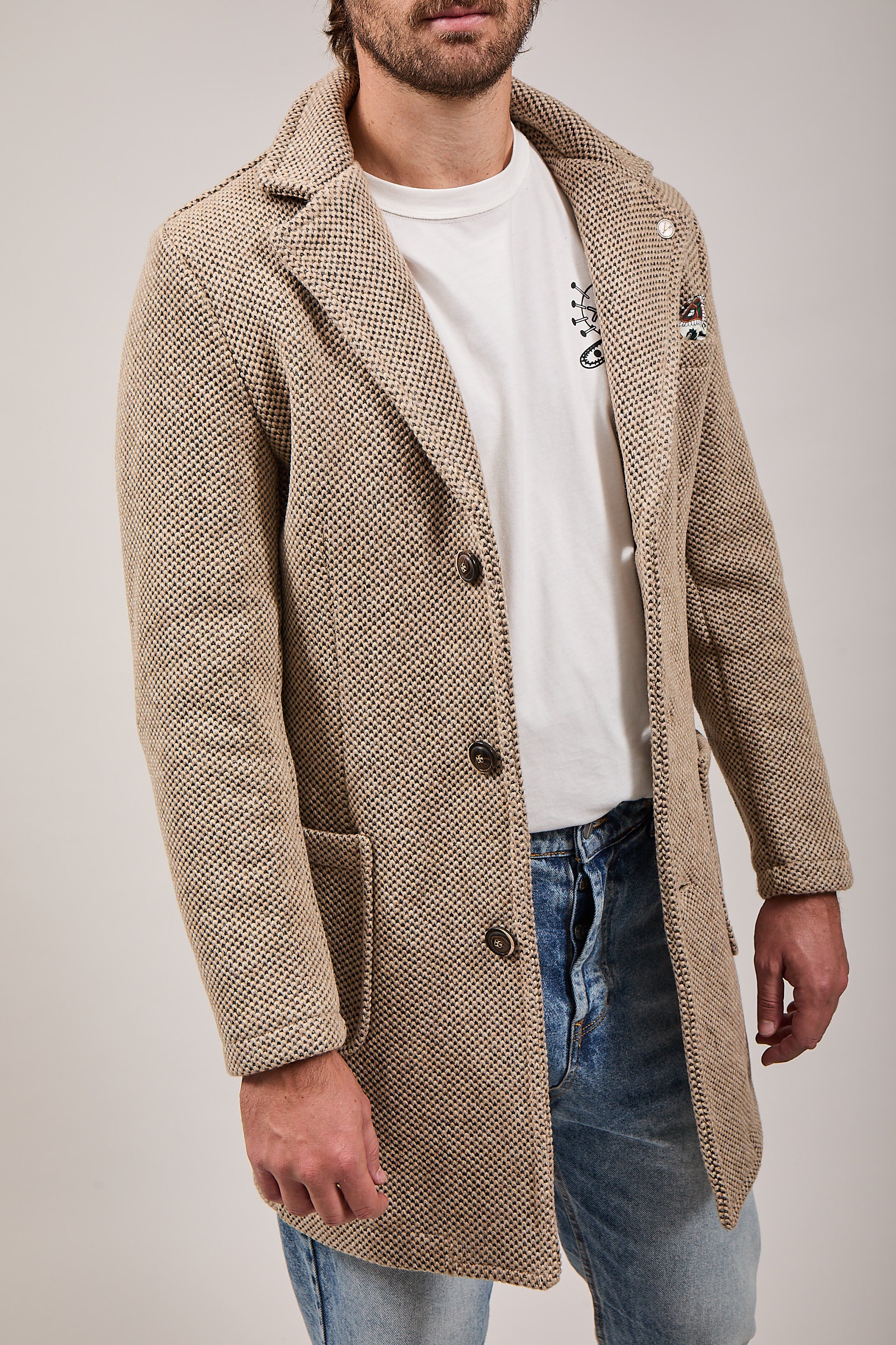 Cappotto V2 Punto di Riso Sabbia (12245096595796)